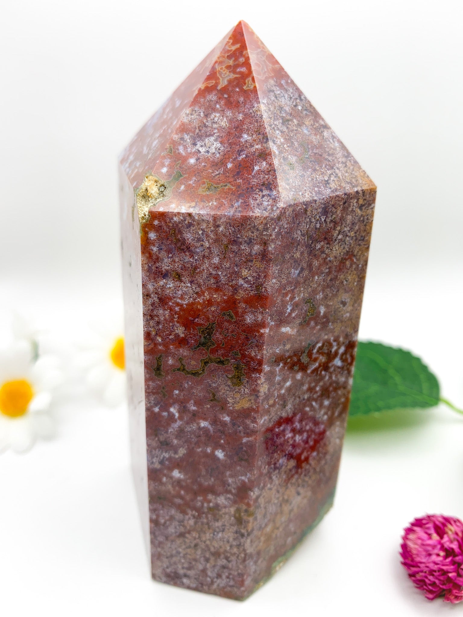 Ocean Jasper Tower - Crystal Love Treasures