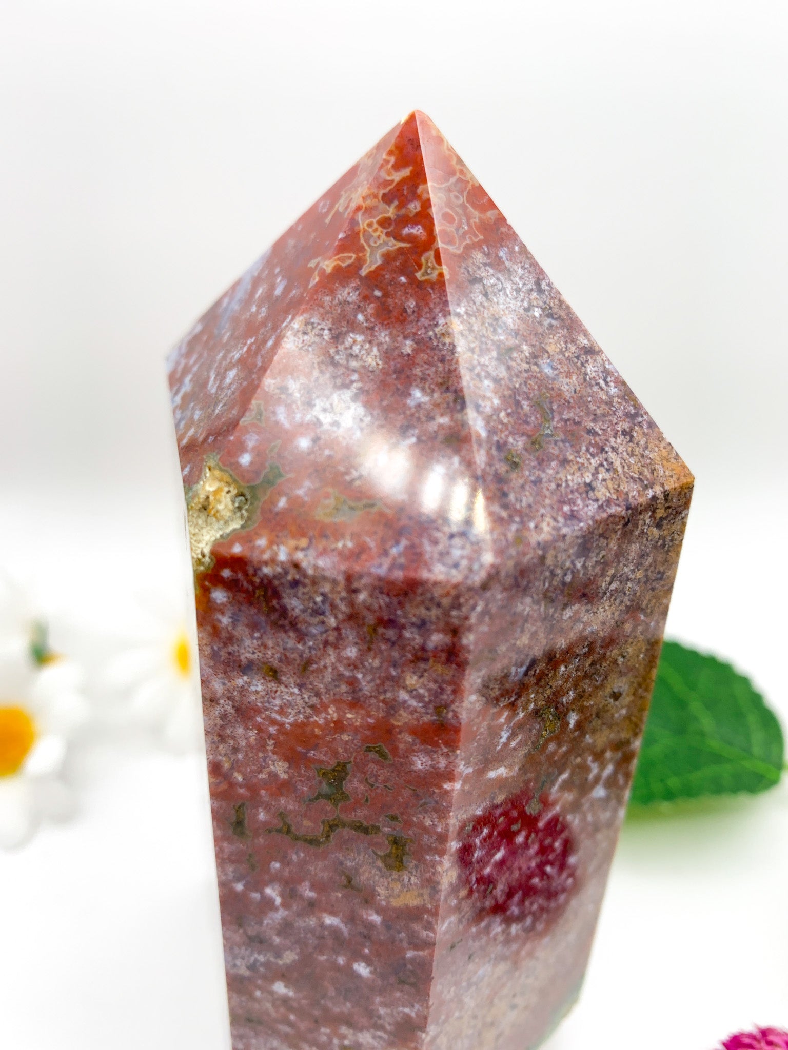 Ocean Jasper Tower - Crystal Love Treasures