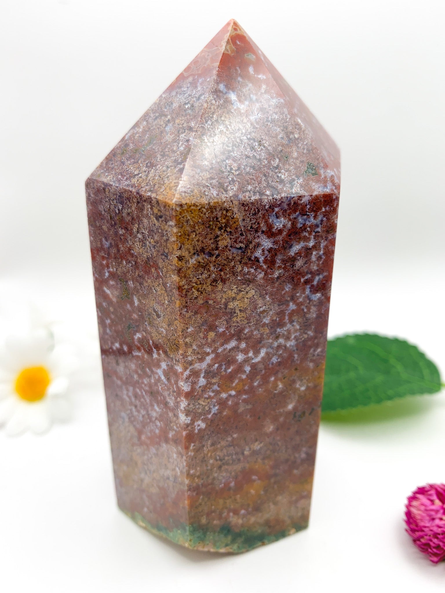 Ocean Jasper Tower - Crystal Love Treasures