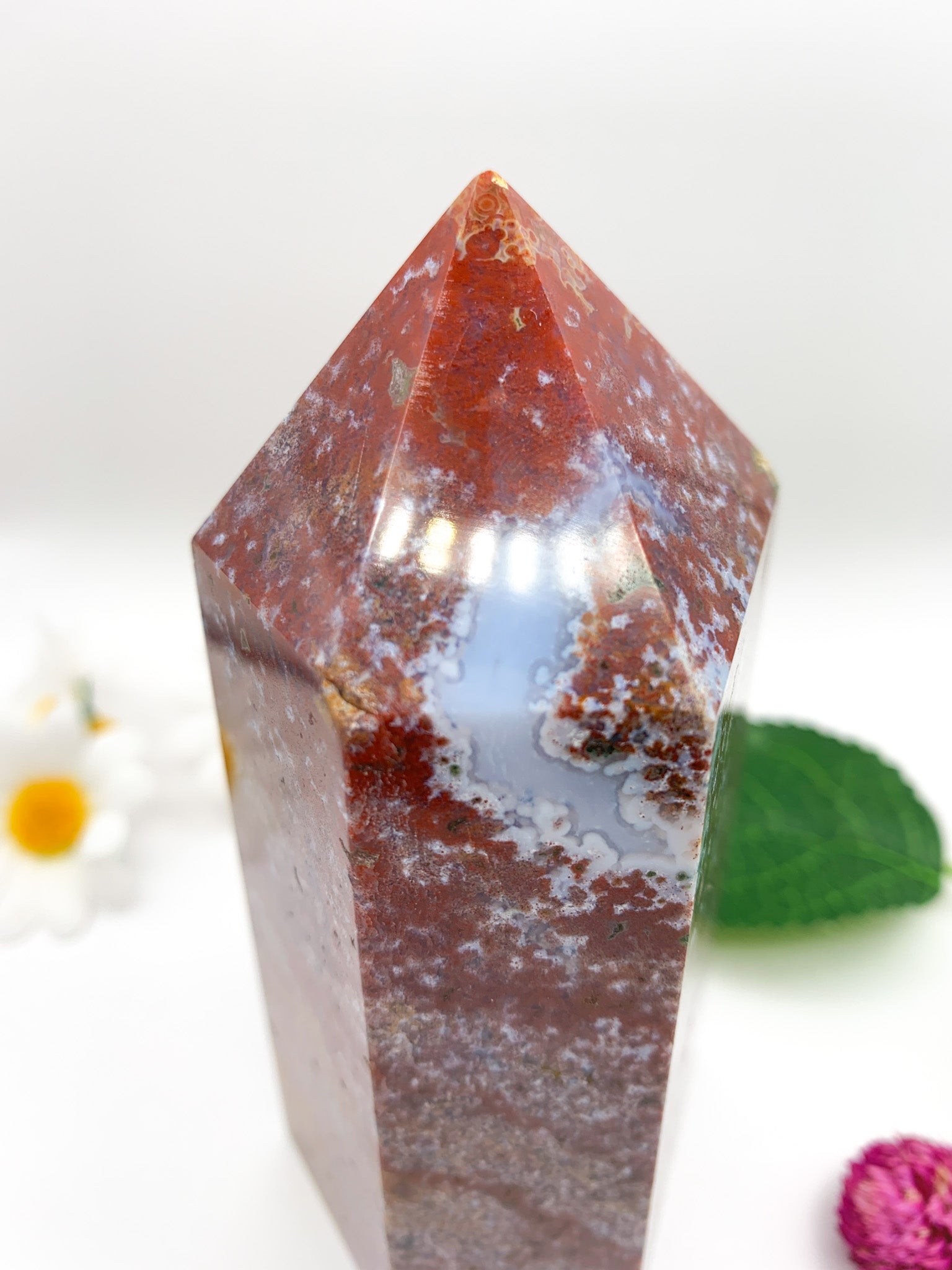 Ocean Jasper Tower - Crystal Love Treasures