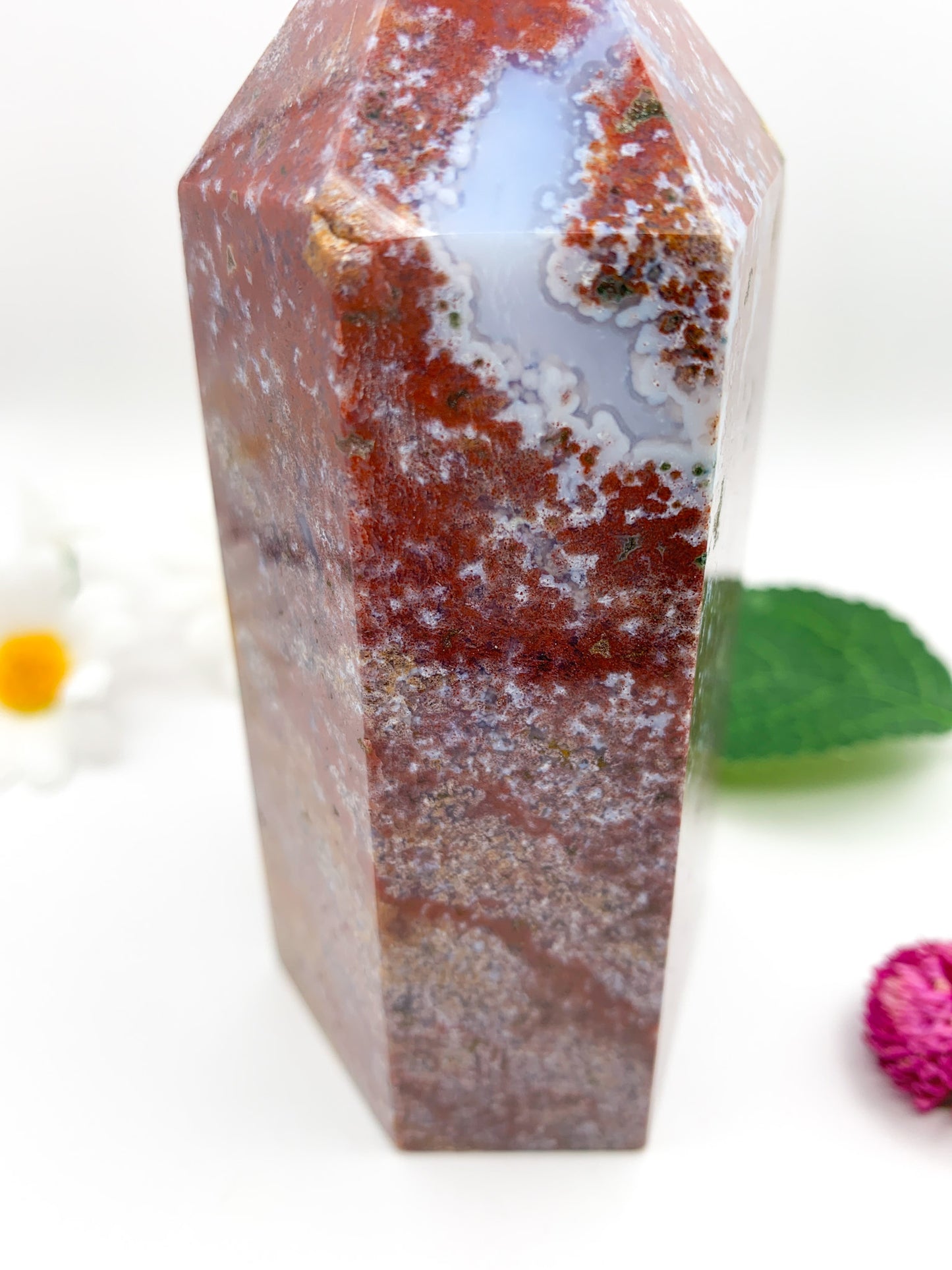 Ocean Jasper Tower - Crystal Love Treasures