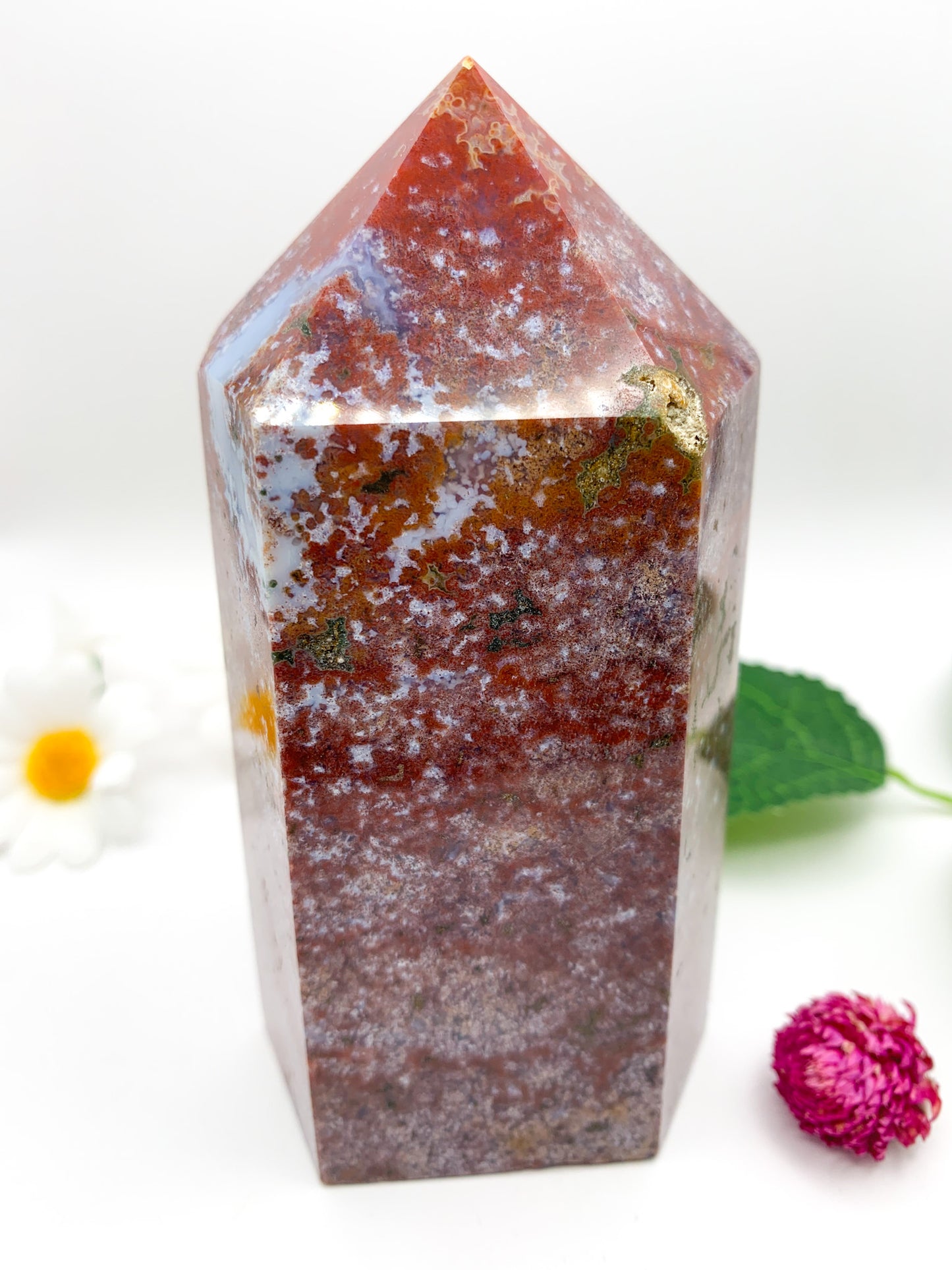 Ocean Jasper Tower - Crystal Love Treasures