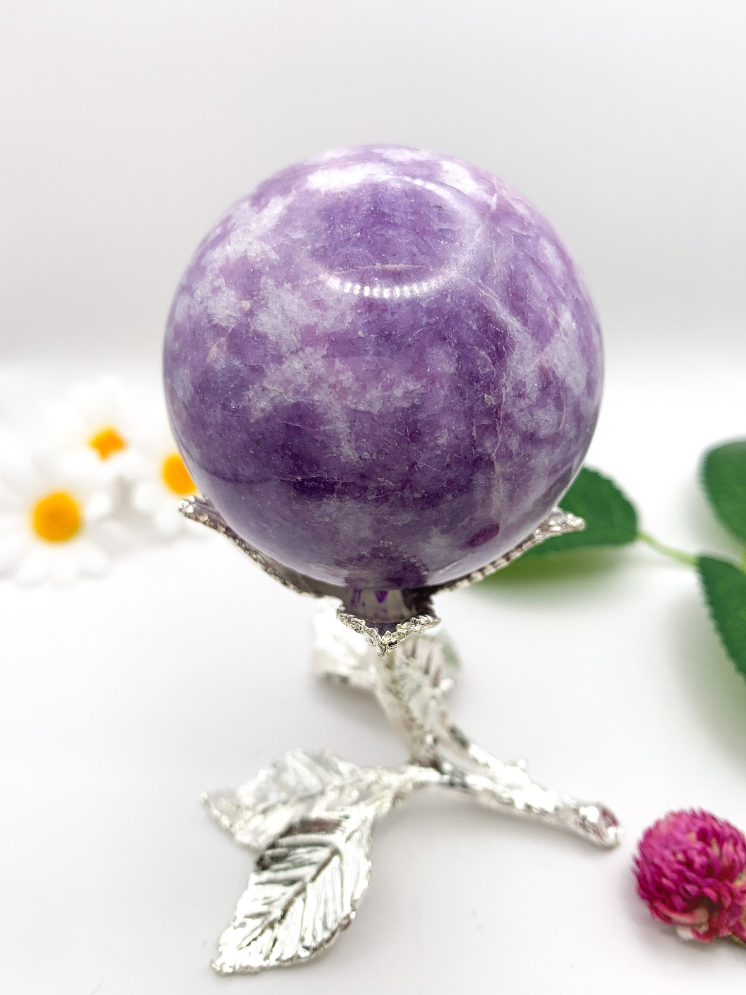 Lepidolite Sphere - Crystal Love Treasures