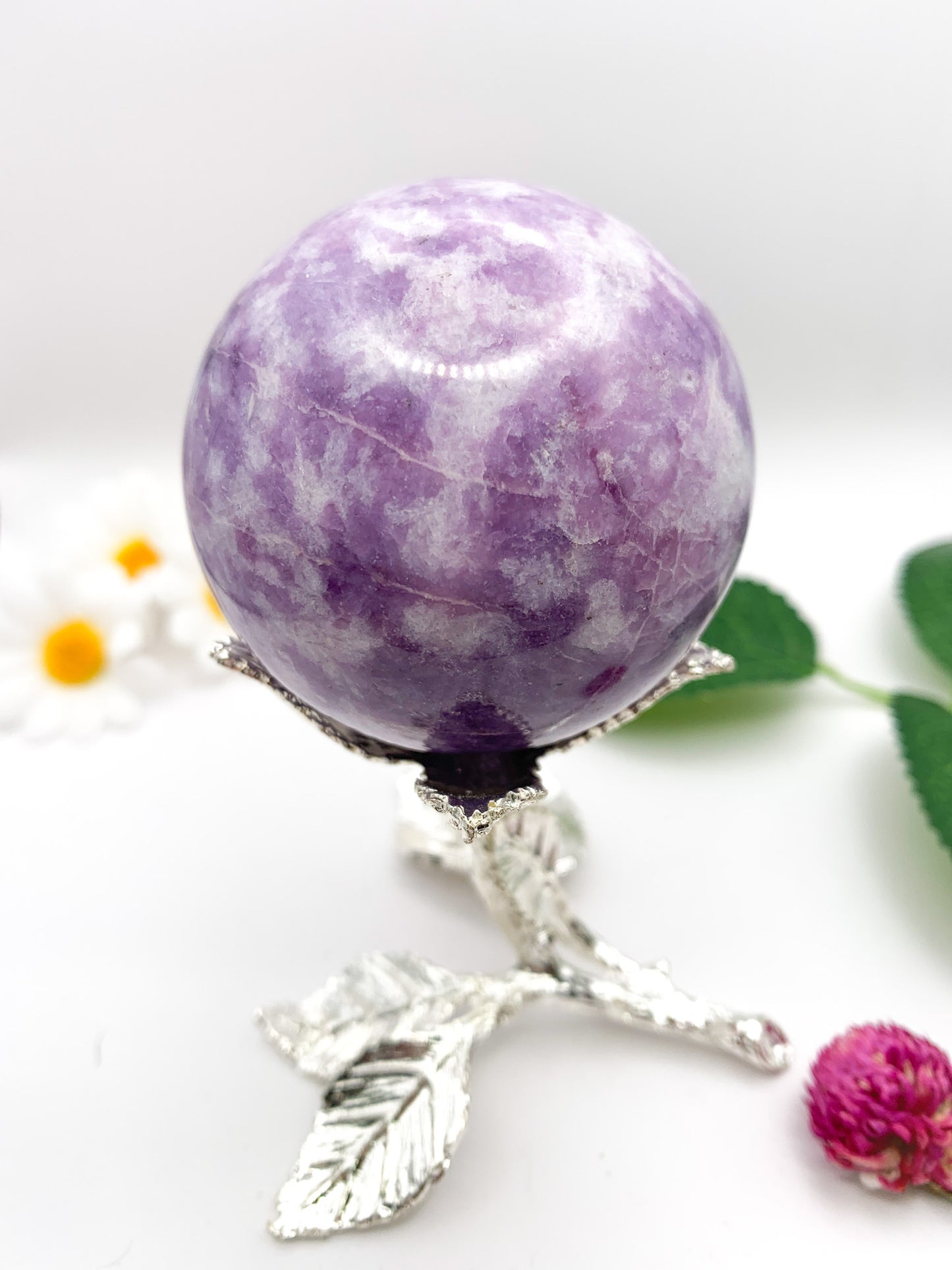 Lepidolite Sphere - Crystal Love Treasures