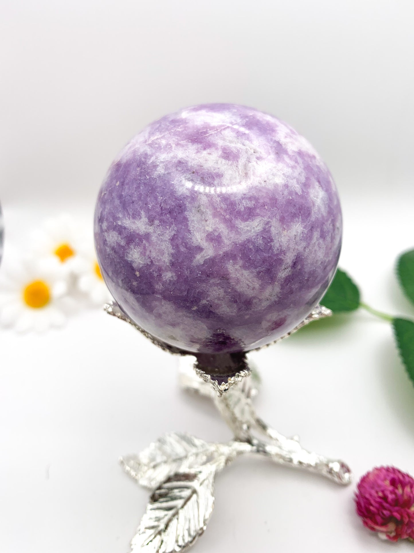 Lepidolite Sphere - Crystal Love Treasures