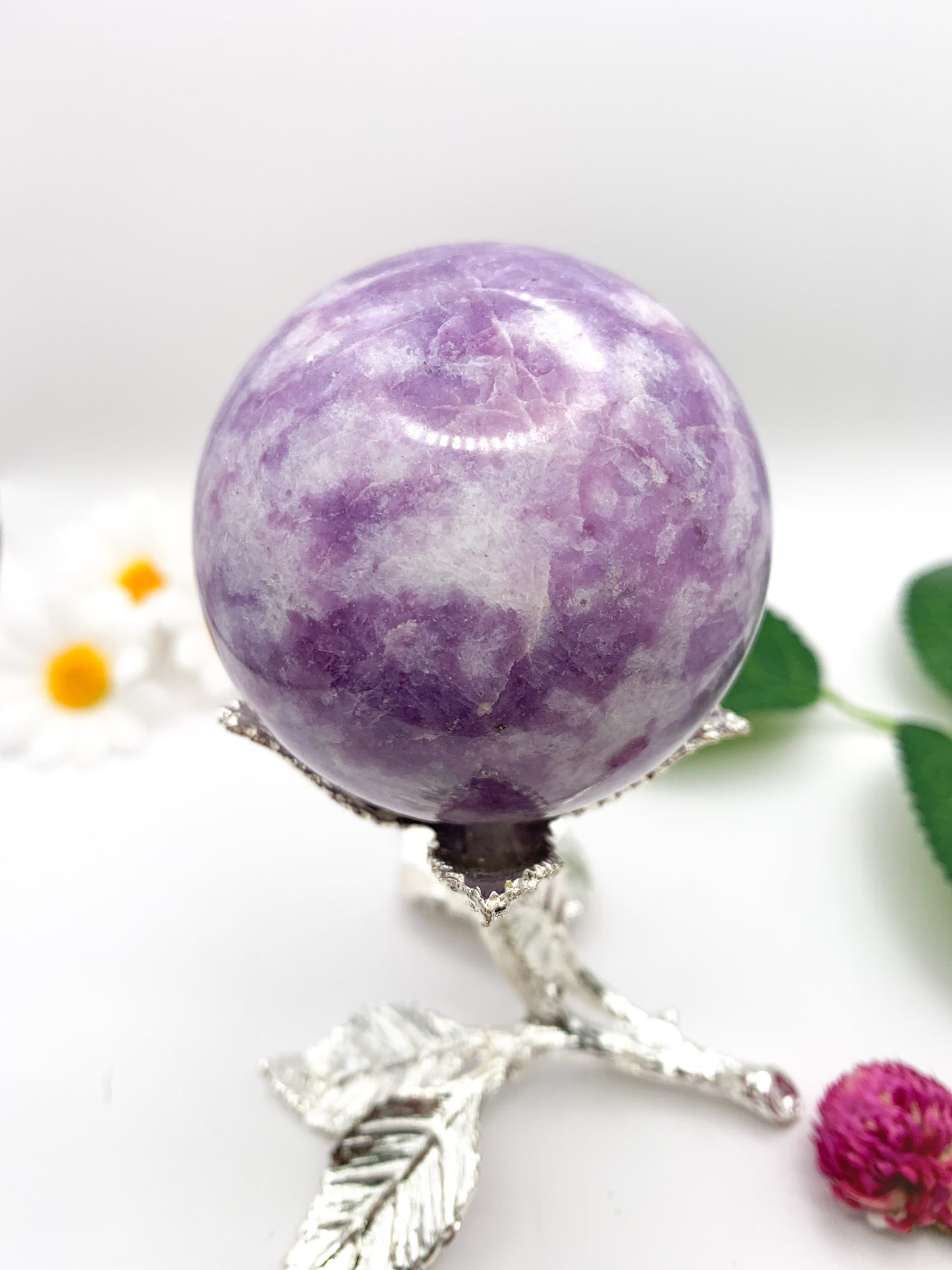 Lepidolite Sphere - Crystal Love Treasures