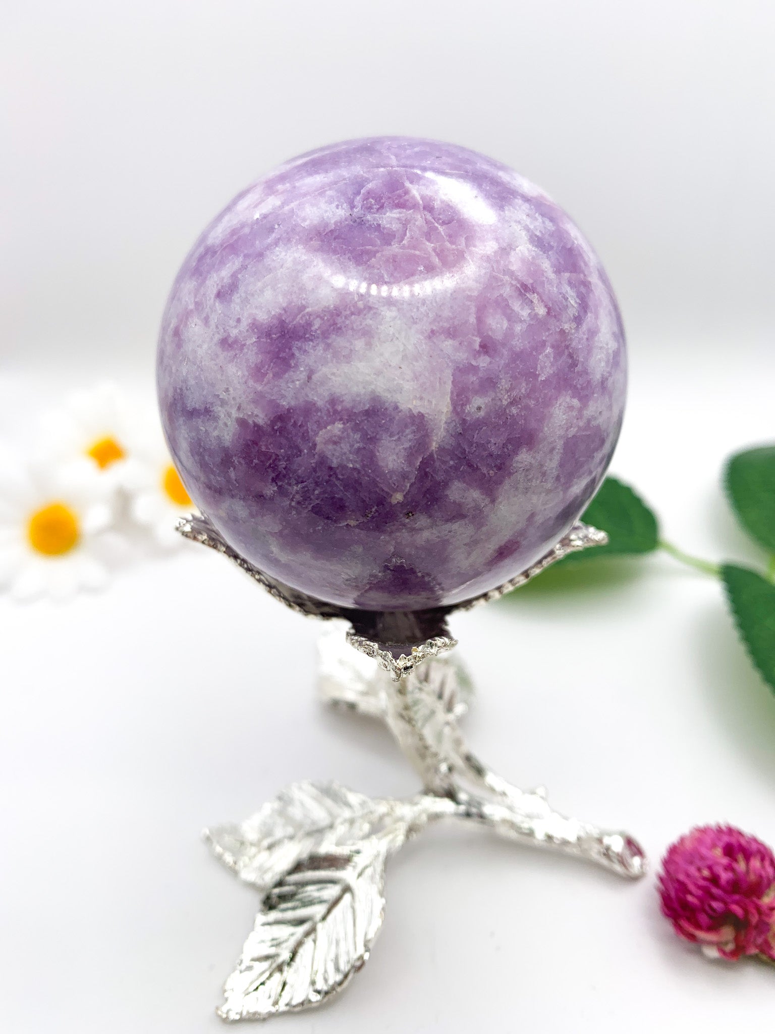 Lepidolite Sphere - Crystal Love Treasures