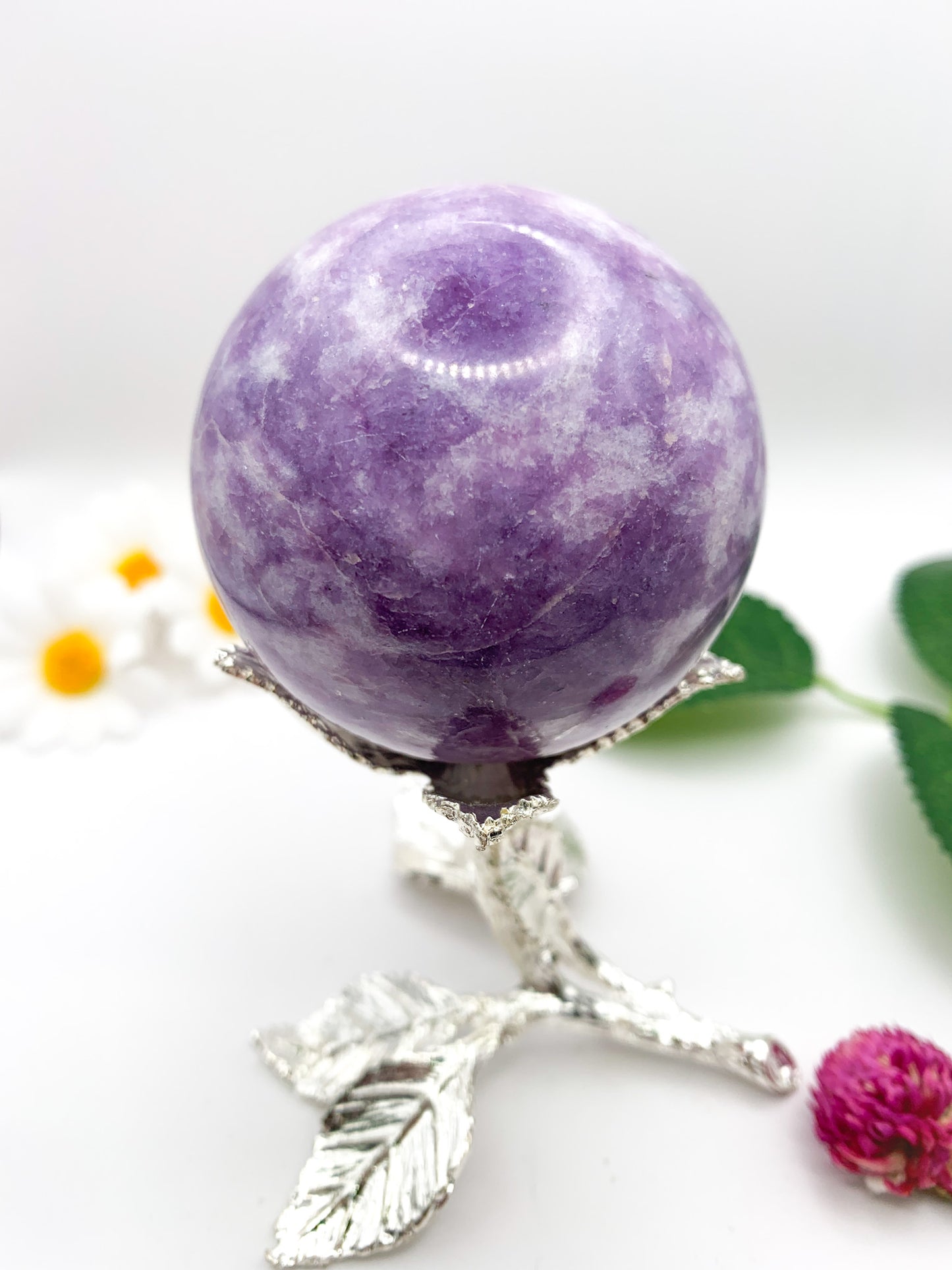 Lepidolite Sphere - Crystal Love Treasures