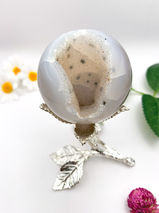 Druzy Agate Sphere - Crystal Love Treasures