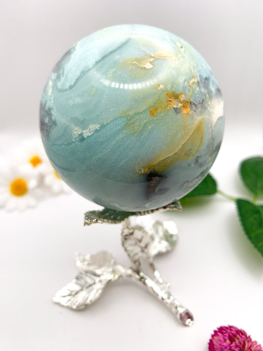 Amazonite Sphere (Russian) - Crystal Love Treasures