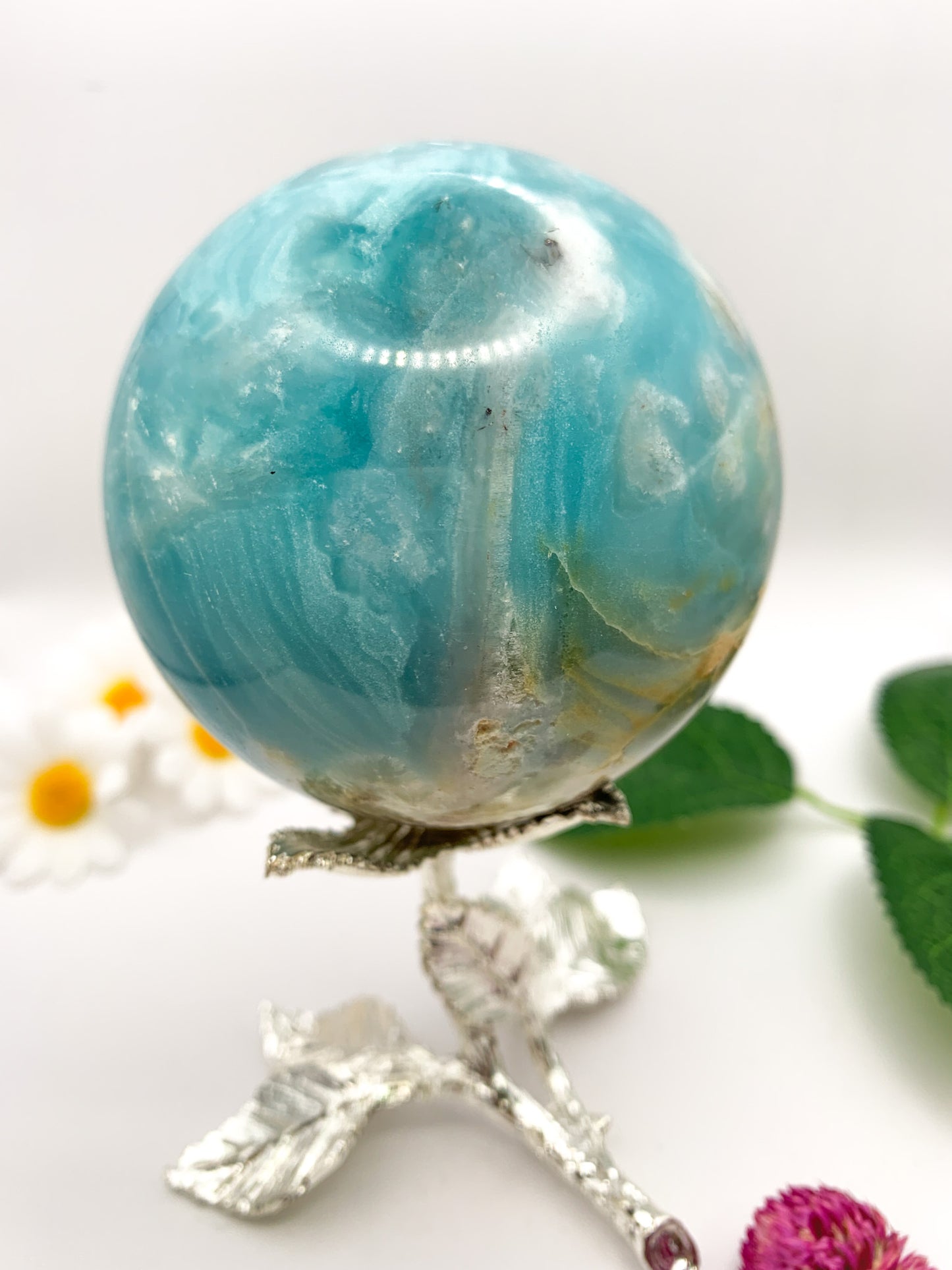 Amazonite Sphere (Russian) - Crystal Love Treasures