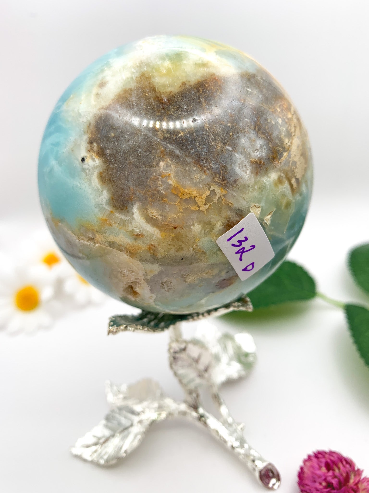 Amazonite Sphere (Russian) - Crystal Love Treasures