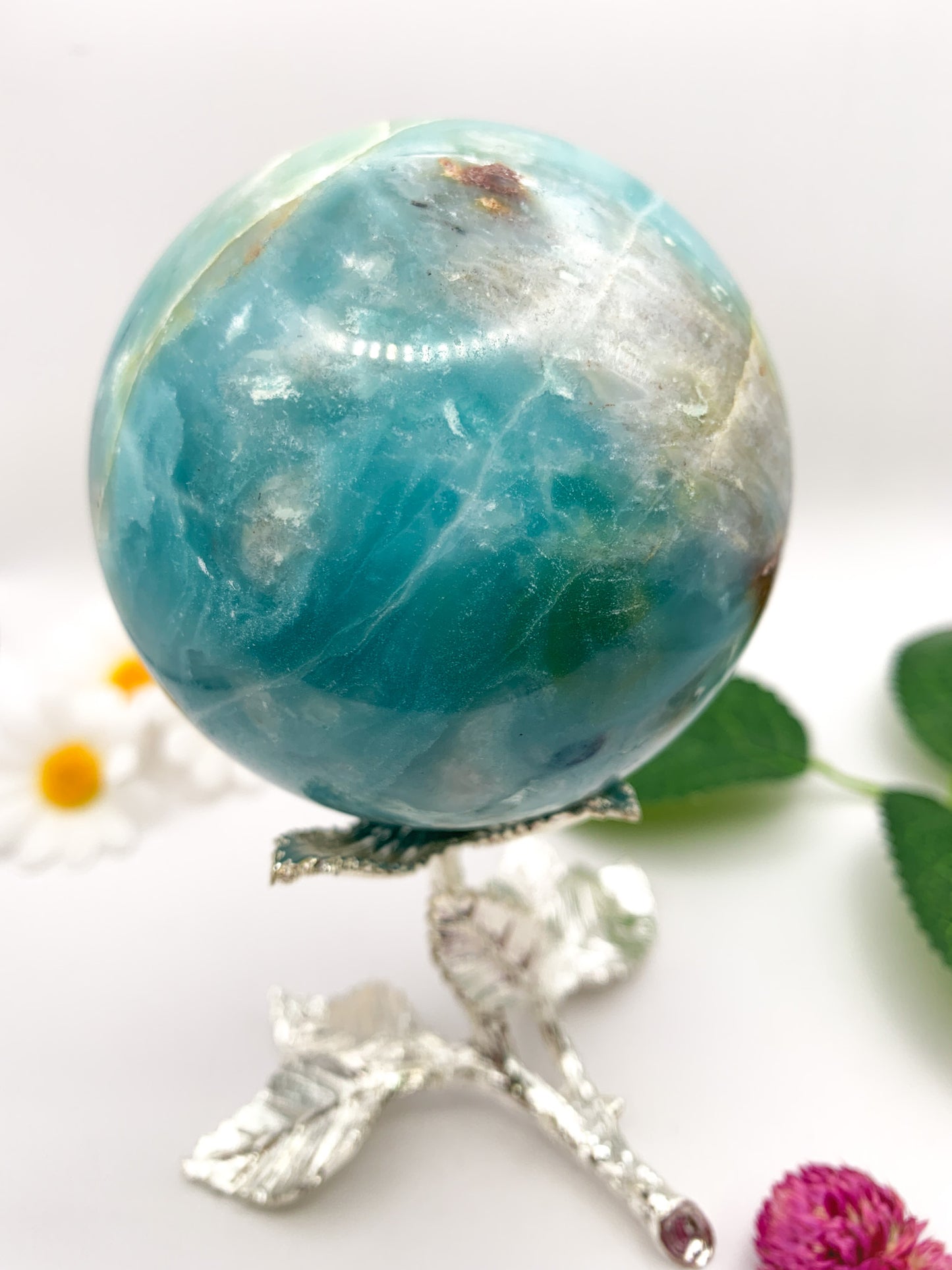 Amazonite Sphere (Russian) - Crystal Love Treasures