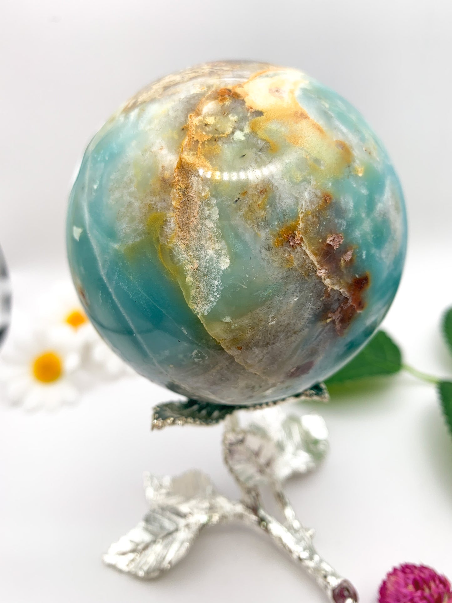 Amazonite Sphere (Russian) - Crystal Love Treasures