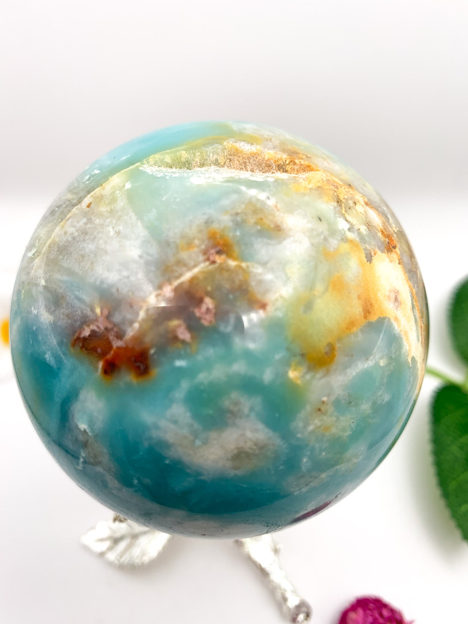 Amazonite Sphere (Russian) - Crystal Love Treasures