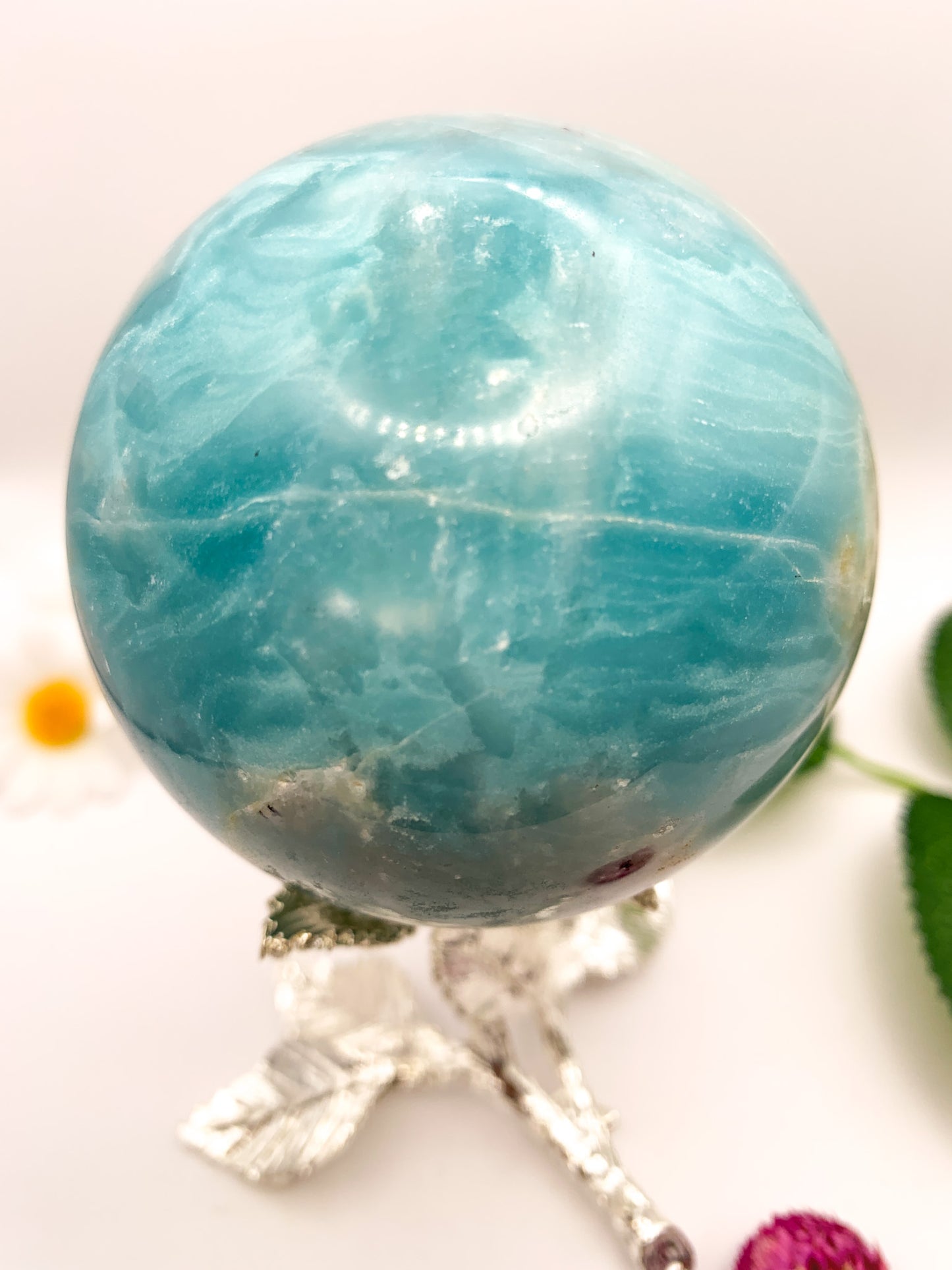 Amazonite Sphere (Russian) - Crystal Love Treasures