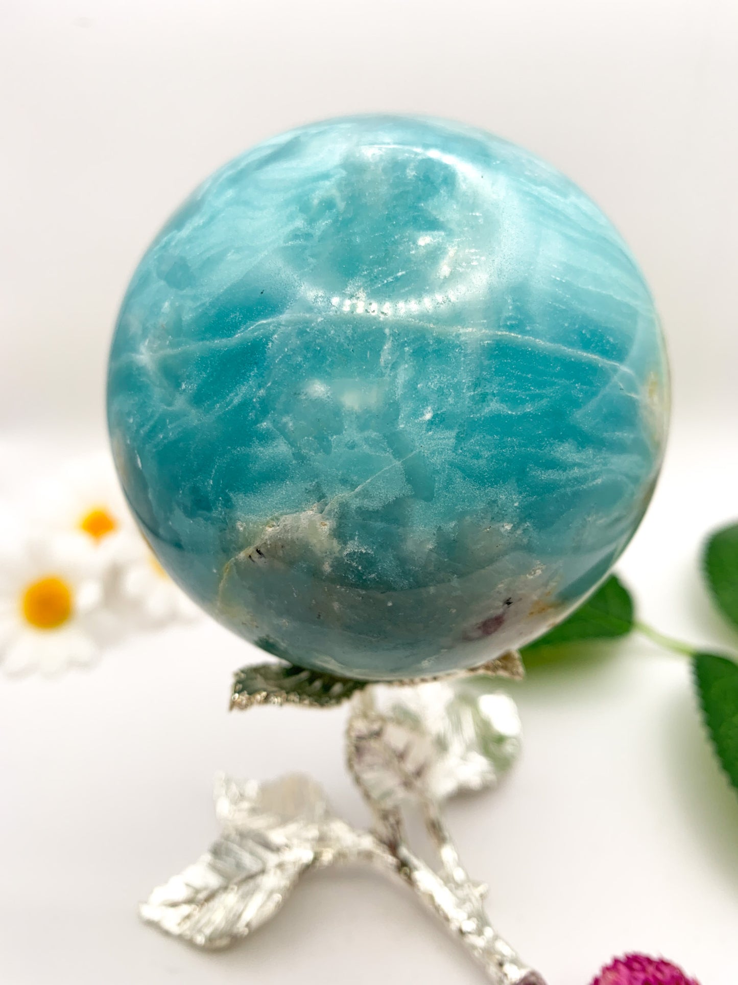 Amazonite Sphere (Russian) - Crystal Love Treasures