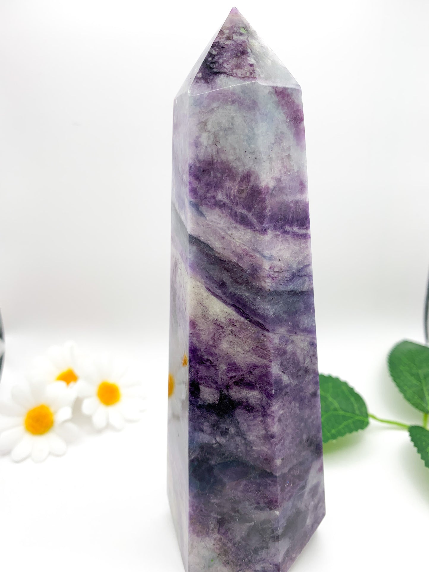 Rainbow Fluorite Tower (Opalized) - Crystal Love Treasures