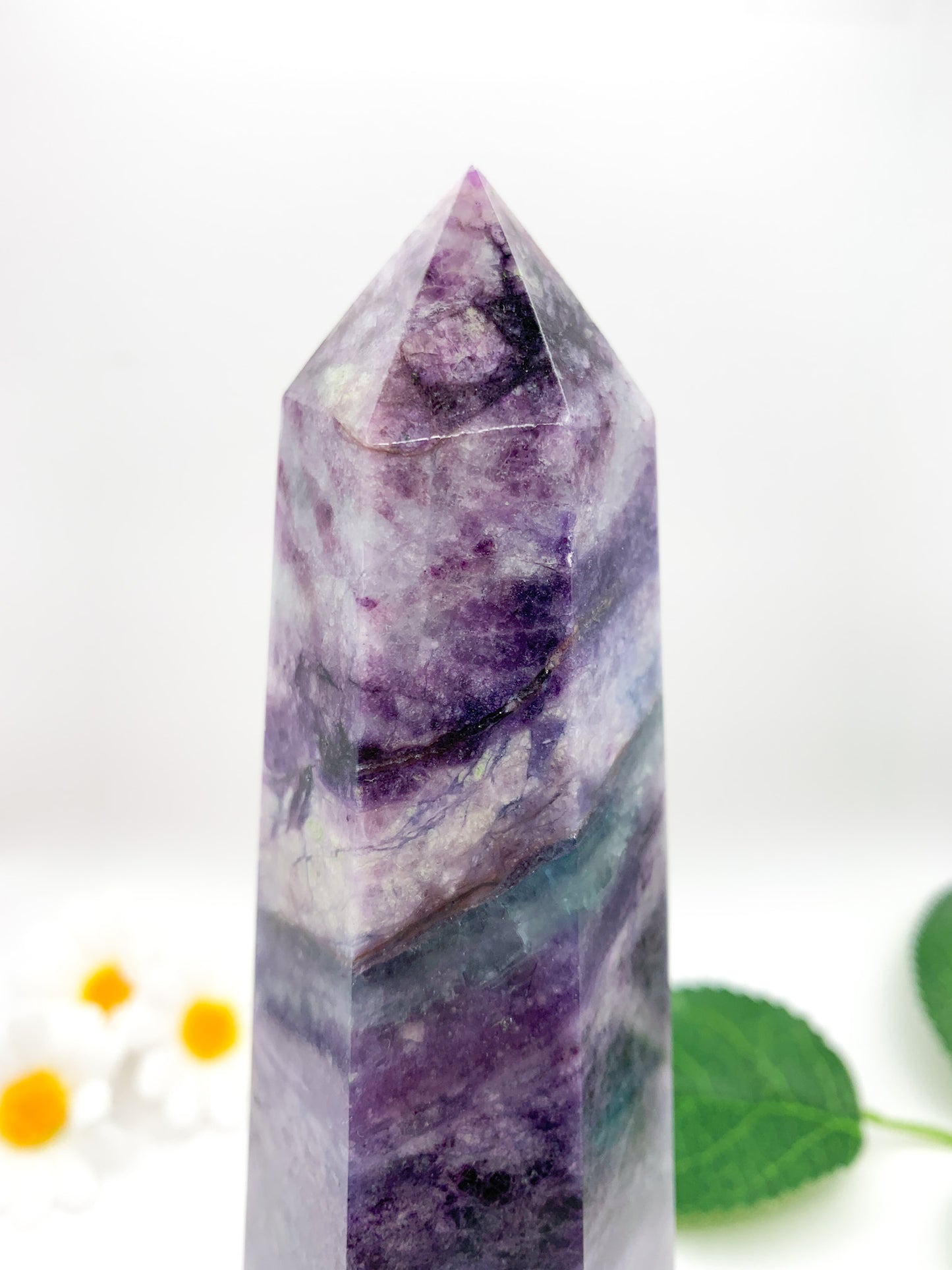 Rainbow Fluorite Tower (Opalized) - Crystal Love Treasures