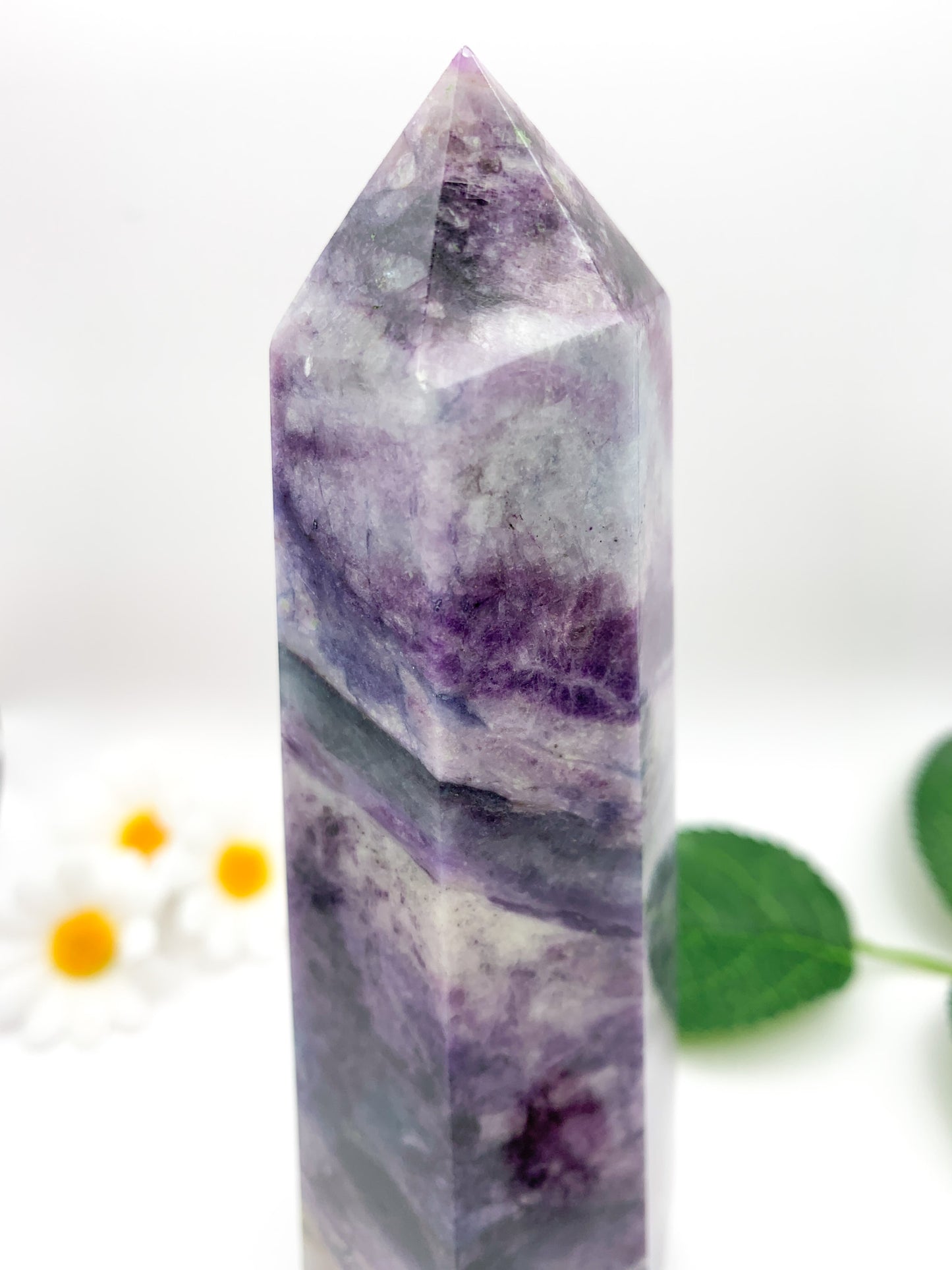 Rainbow Fluorite Tower (Opalized) - Crystal Love Treasures