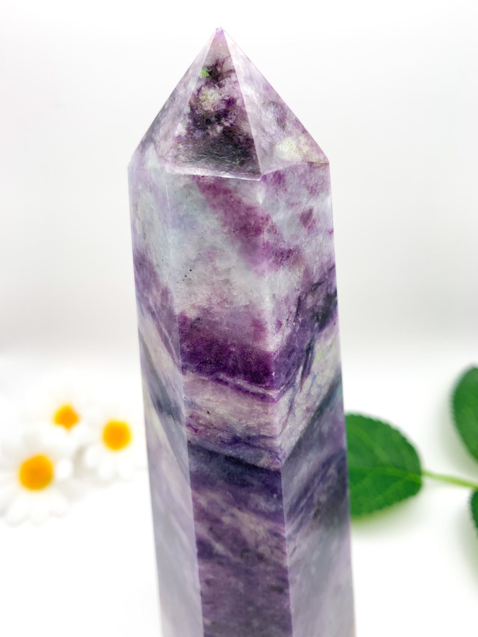 Rainbow Fluorite Tower (Opalized) - Crystal Love Treasures