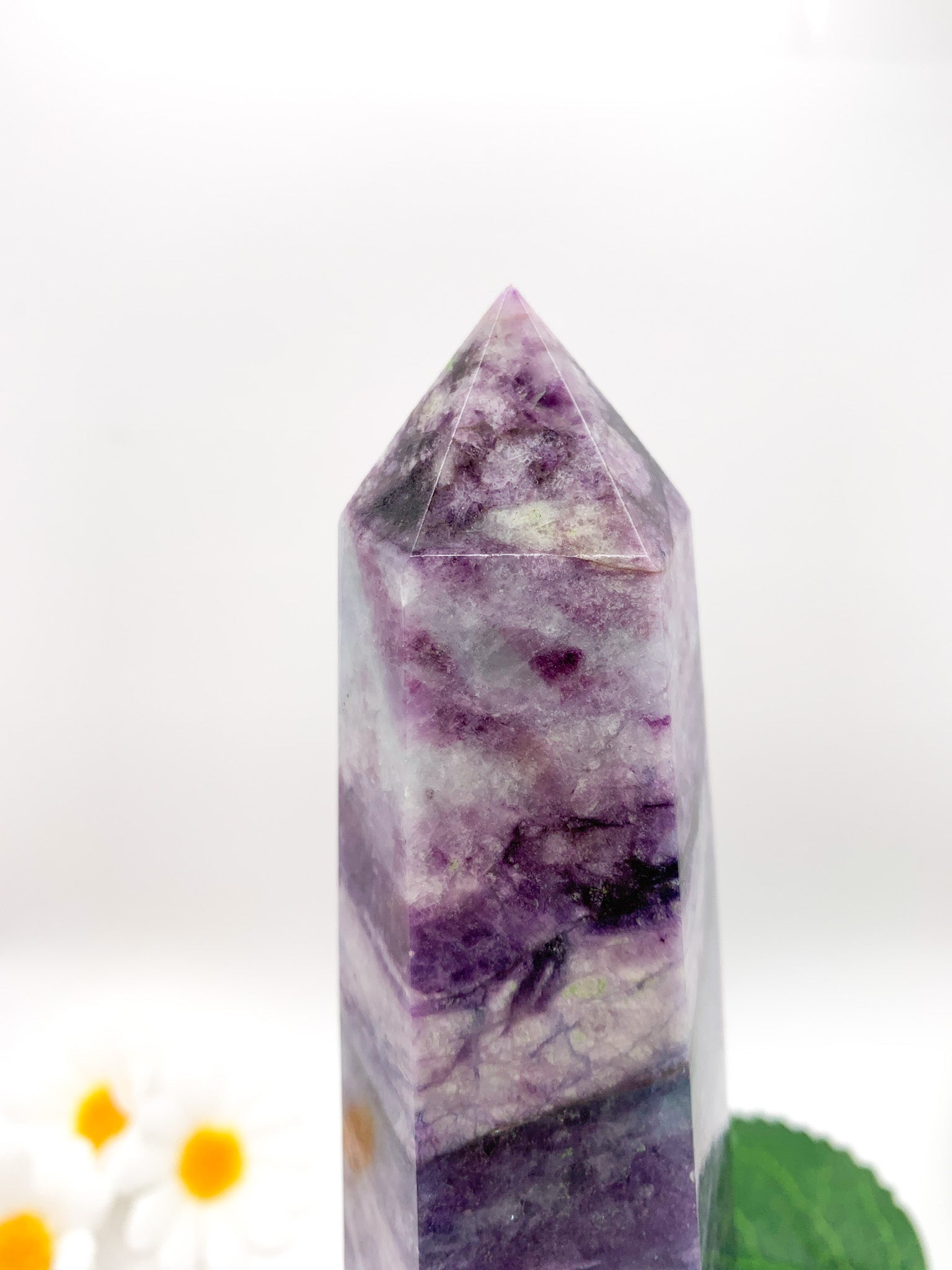 Rainbow Fluorite Tower (Opalized) - Crystal Love Treasures