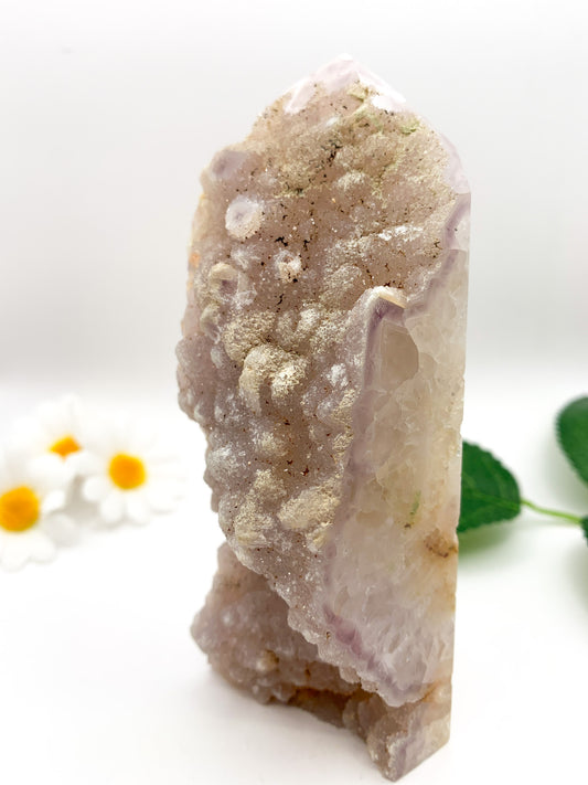 Druzy Mixed Quartz Tower - Crystal Love Treasures