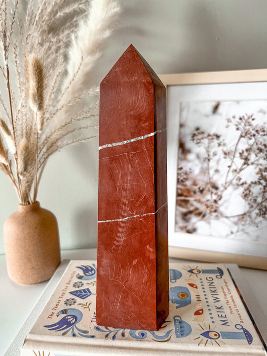 Red Jasper Tower - Crystal Love Treasures