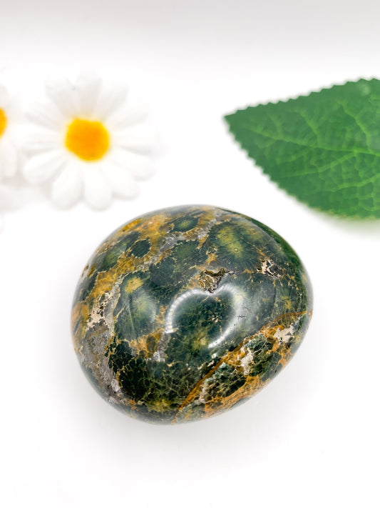 Ocean Jasper Palm Stone - Crystal Love Treasures