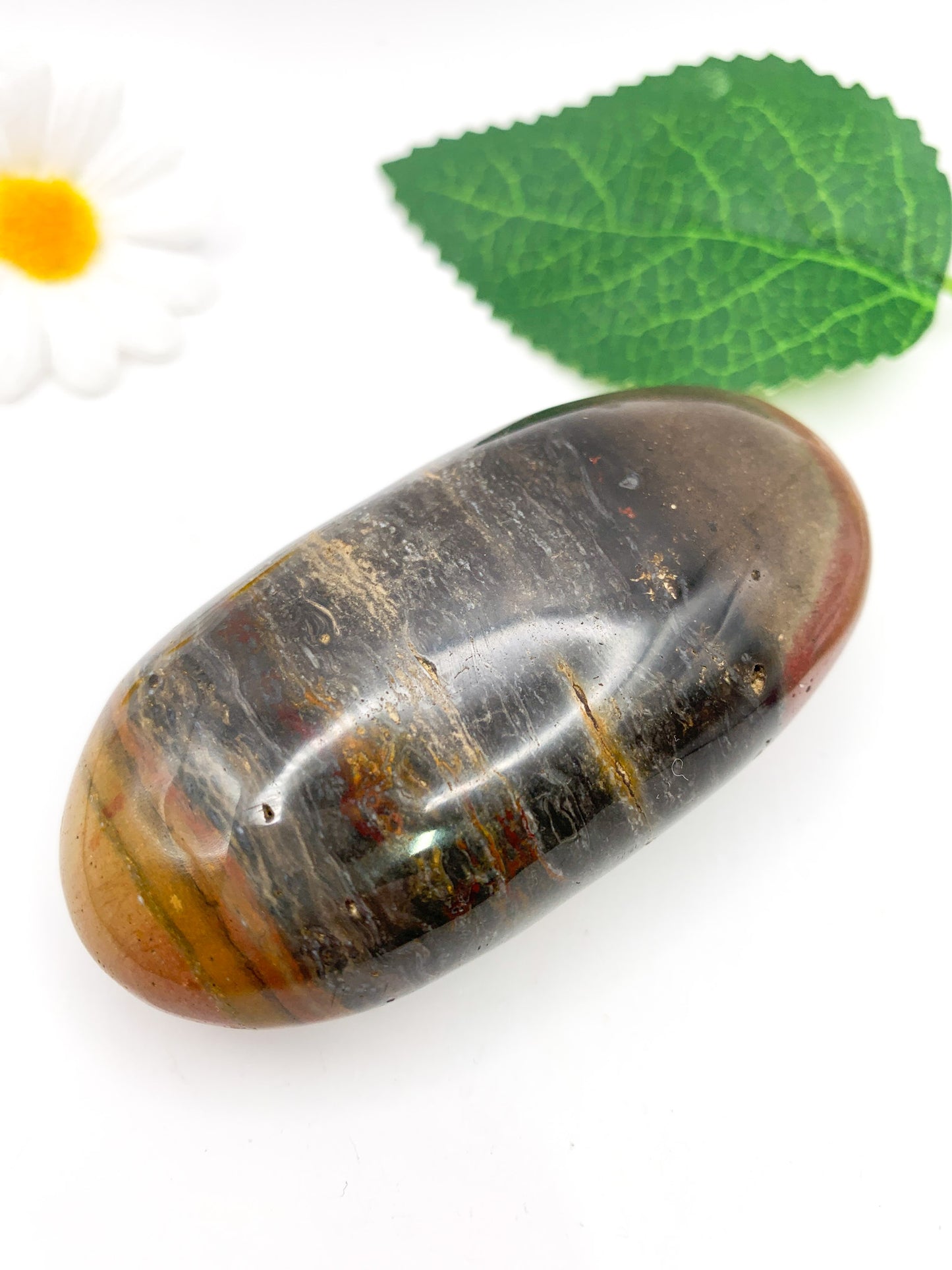 Ocean Jasper Palm Stone - Crystal Love Treasures