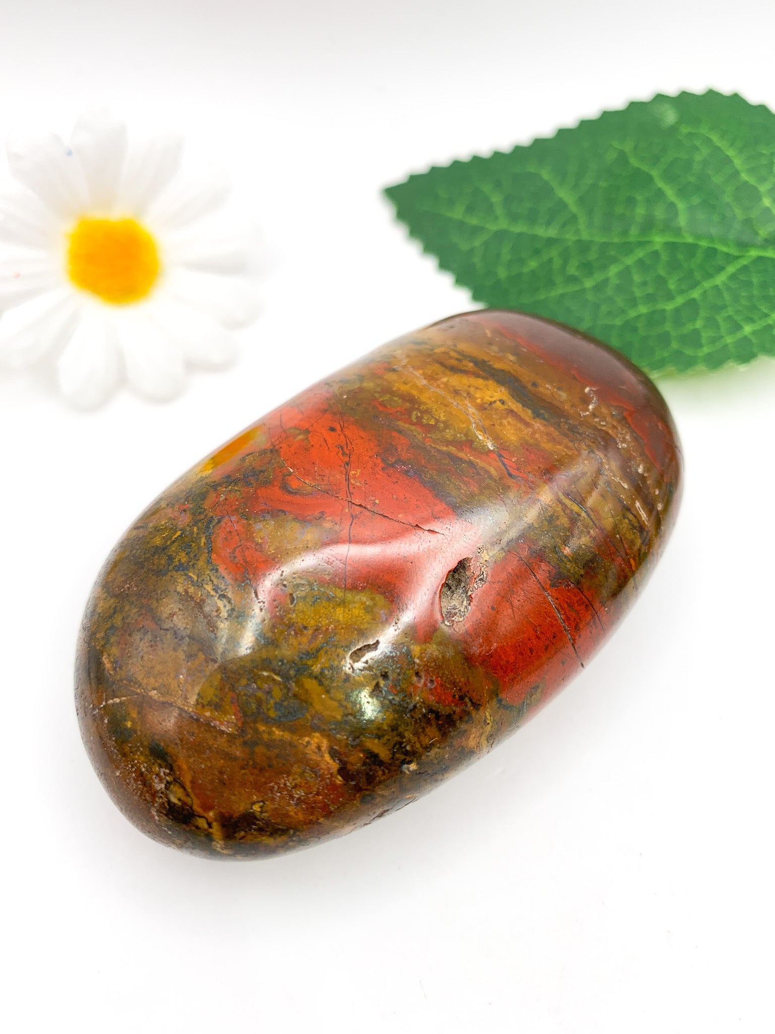 Ocean Jasper Palm Stone - Crystal Love Treasures