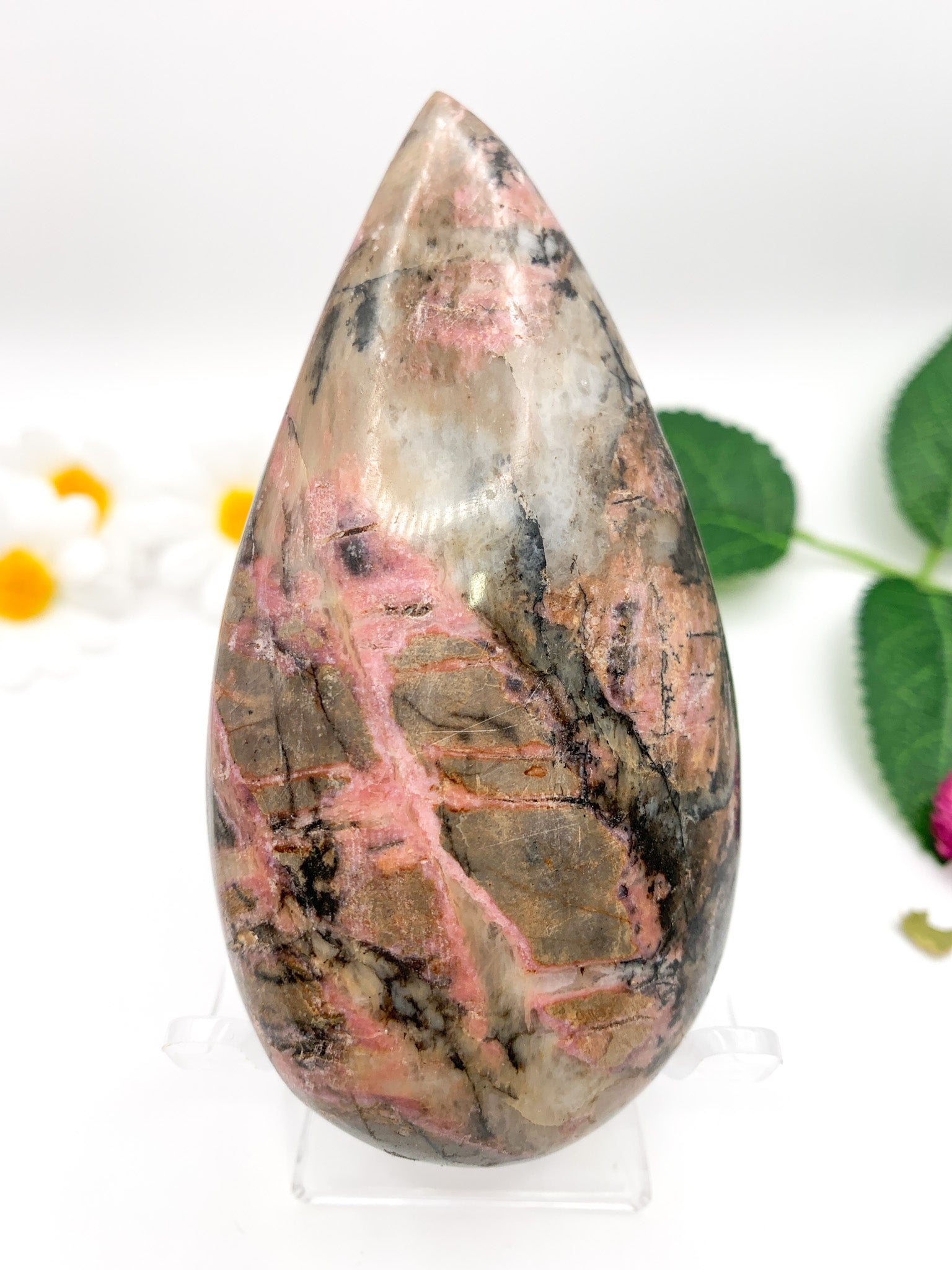 Rhodonite Tear Drop - Crystal Love Treasures