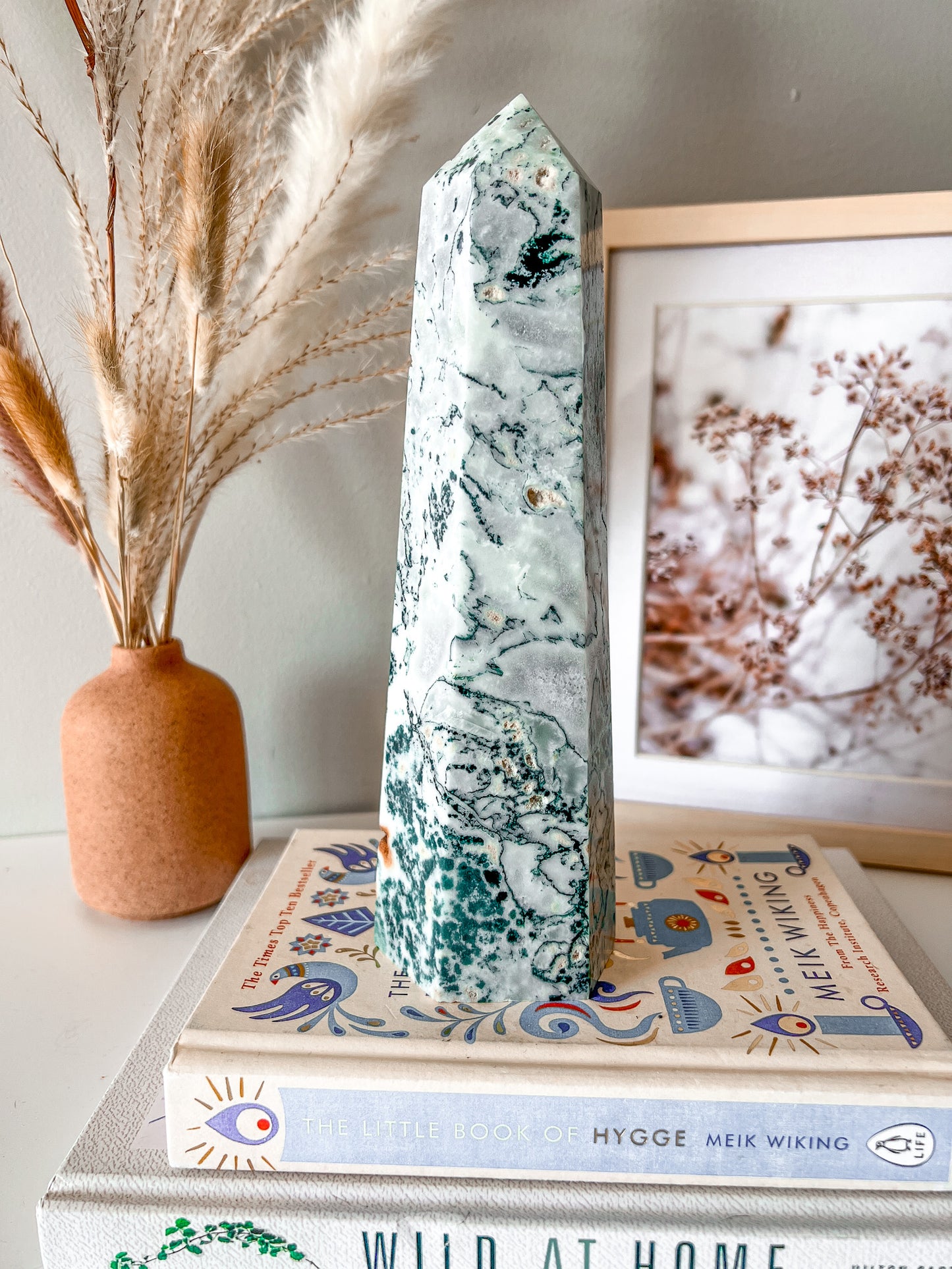 Tree Agate Tower - Crystal Love Treasures