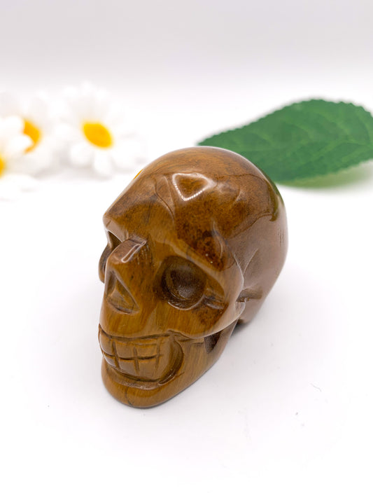 Tiger's Eye Skull - Crystal Love Treasures