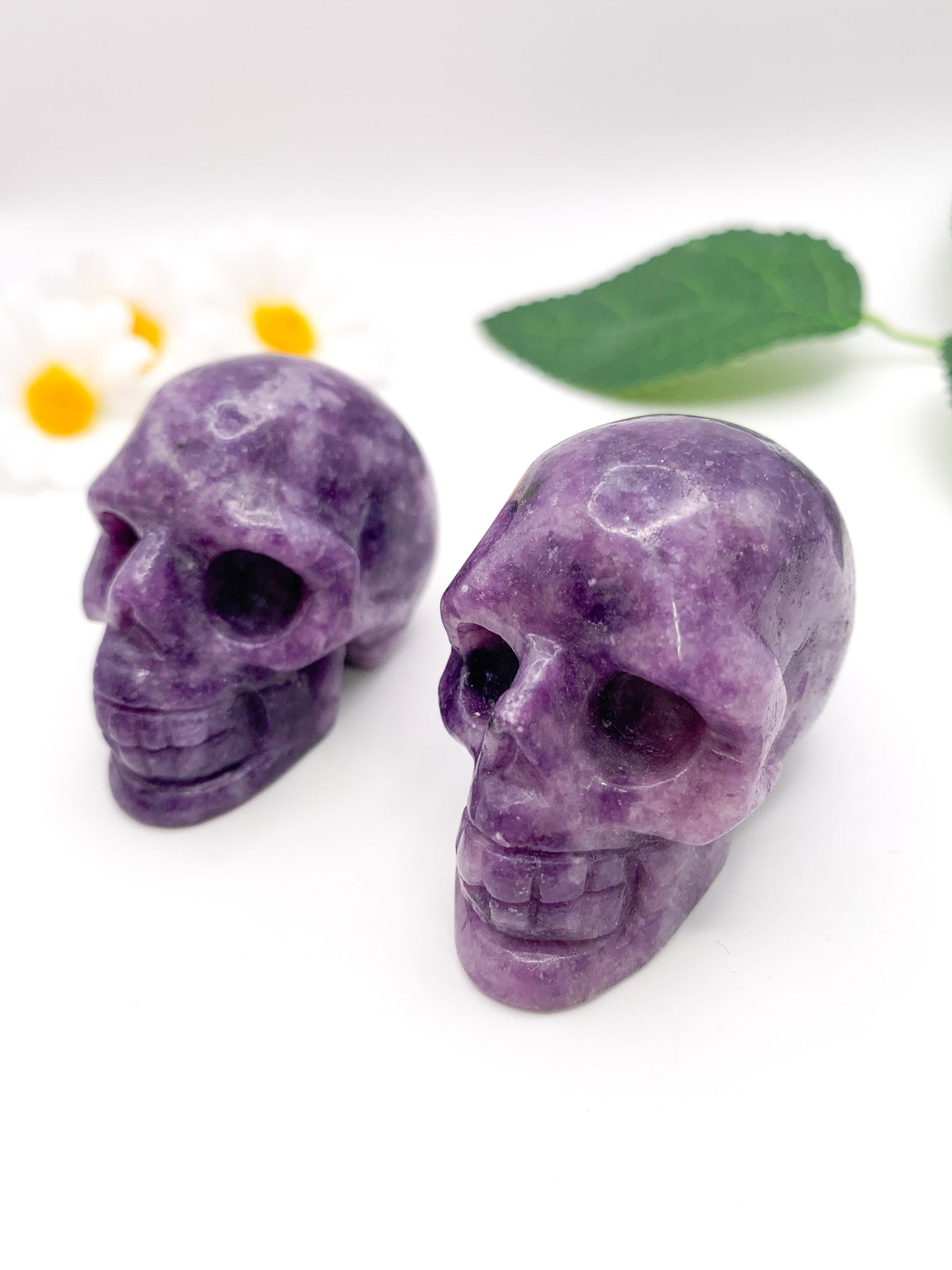 Lepidolite Skull - Crystal Love Treasures