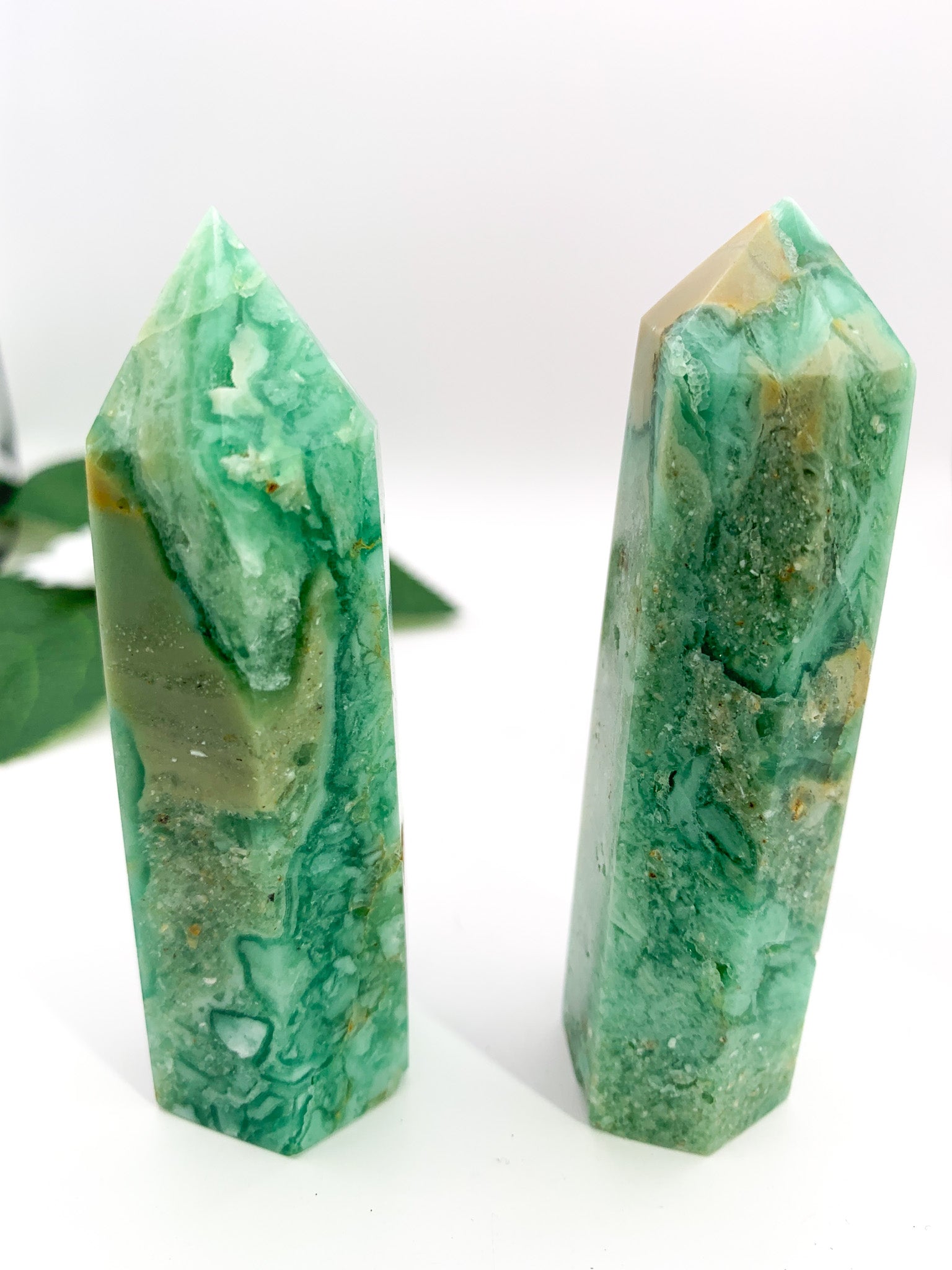 Green Fluorite Tower - Crystal Love Treasures