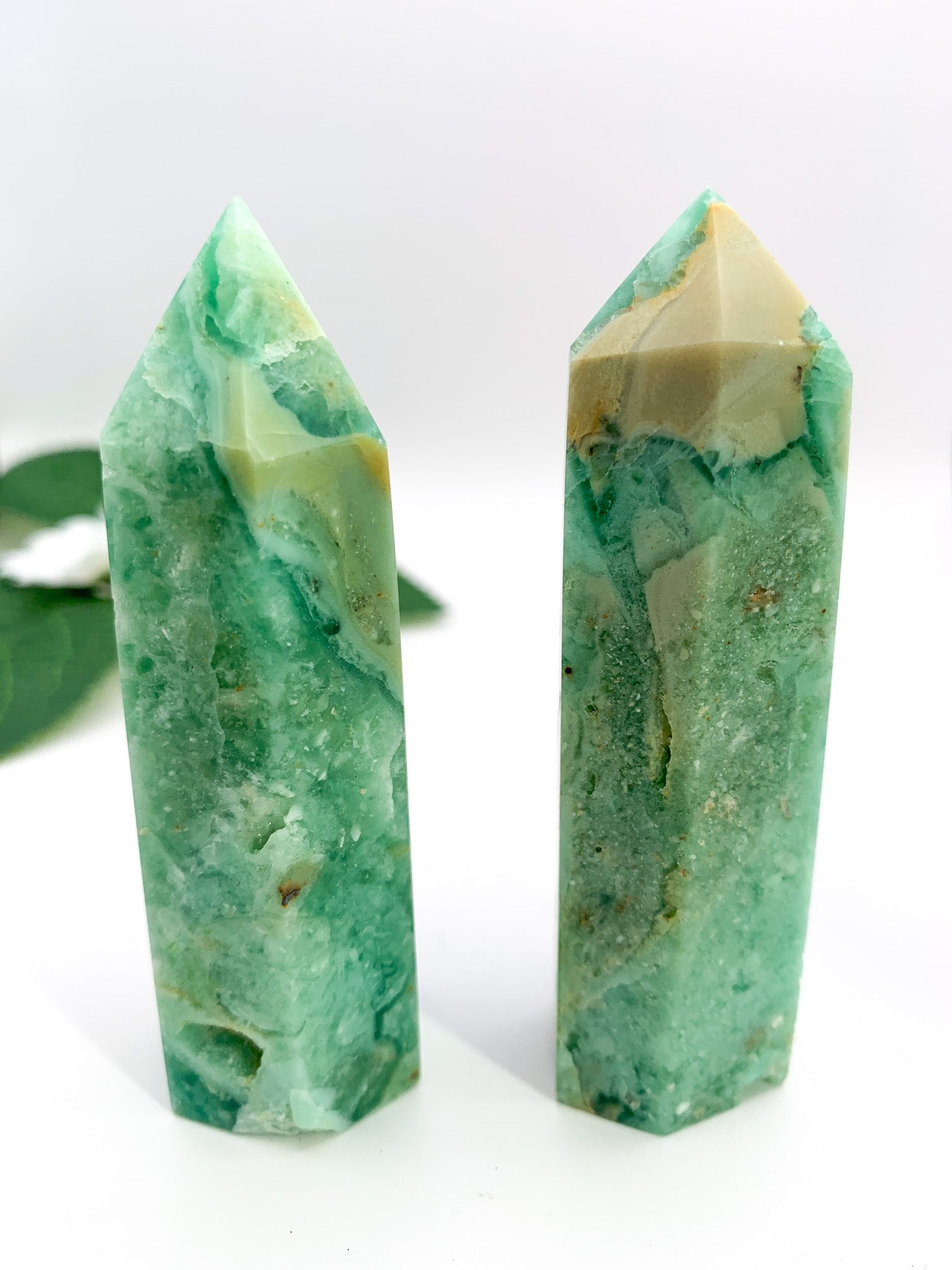 Green Fluorite Tower - Crystal Love Treasures