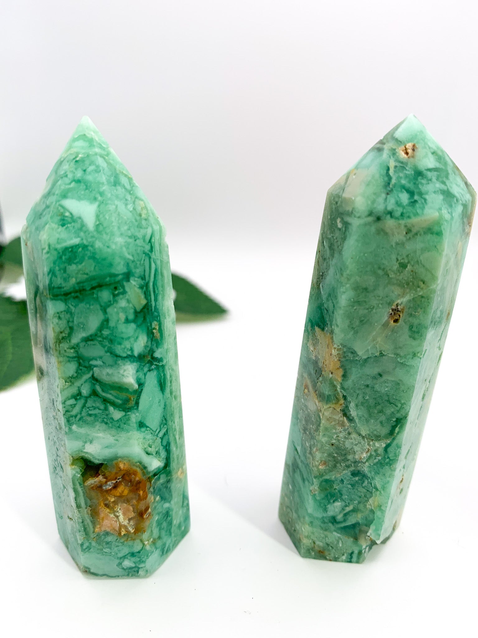 Green Fluorite Tower - Crystal Love Treasures