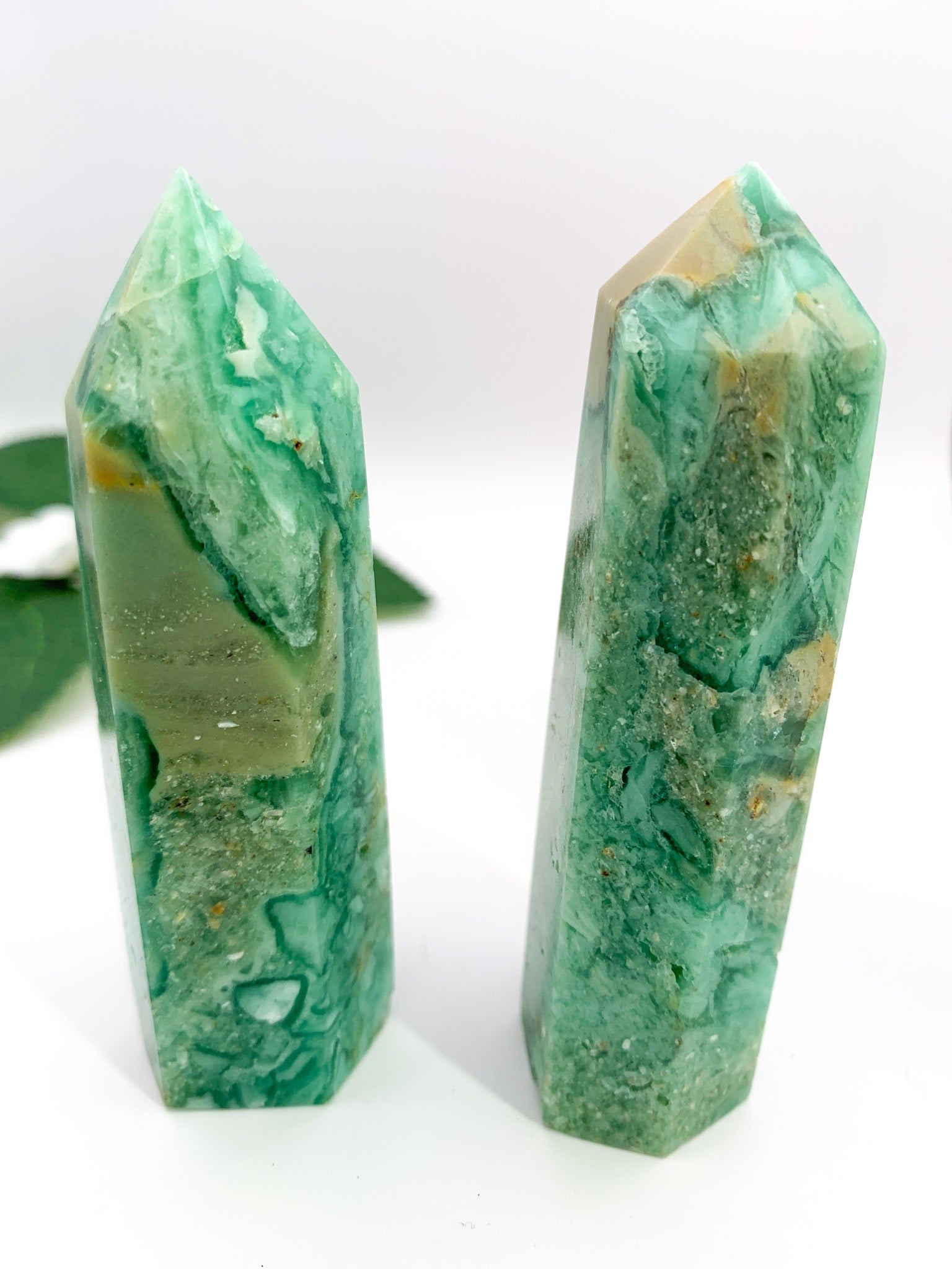 Green Fluorite Tower - Crystal Love Treasures