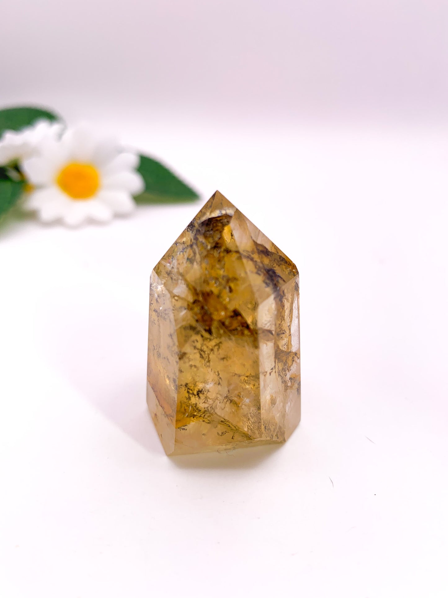 Dendritic Golden Healer Quartz Tower (Collector's Piece) - Crystal Love Treasures