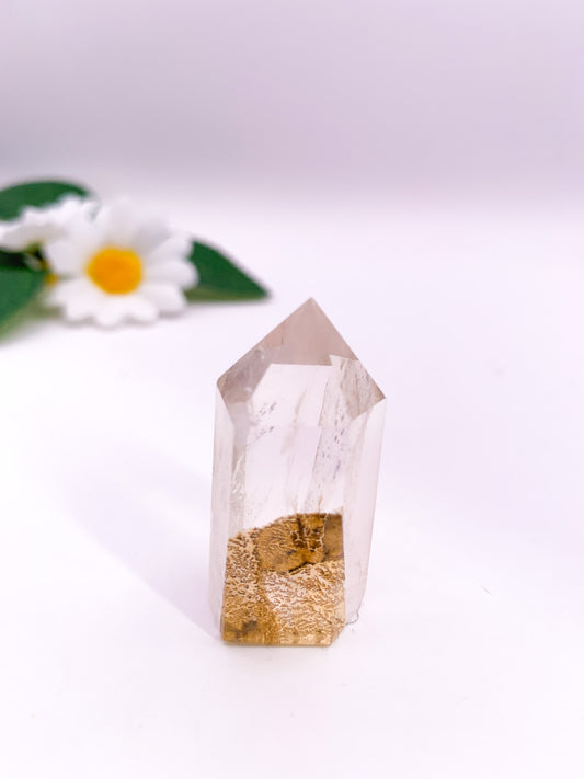 Dendritic Golden Healer Quartz Tower (Collector's Piece) - Crystal Love Treasures