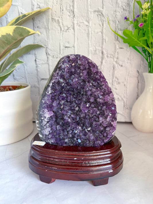 Amethyst on Custom Stand - Crystal Love Treasures