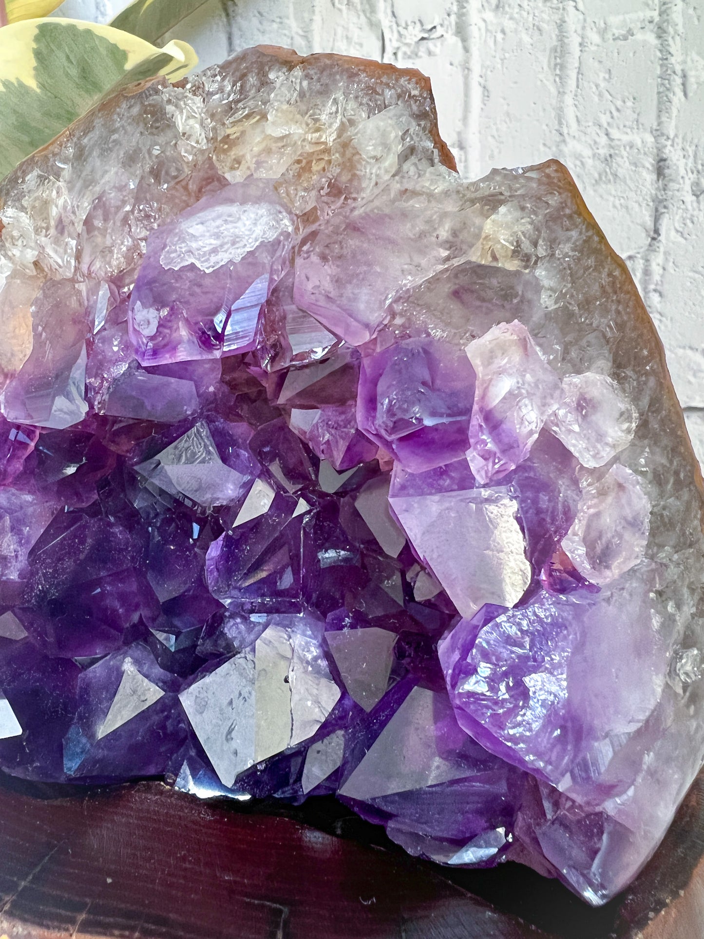 Raw Amethyst on Custom Stand - Crystal Love Treasures