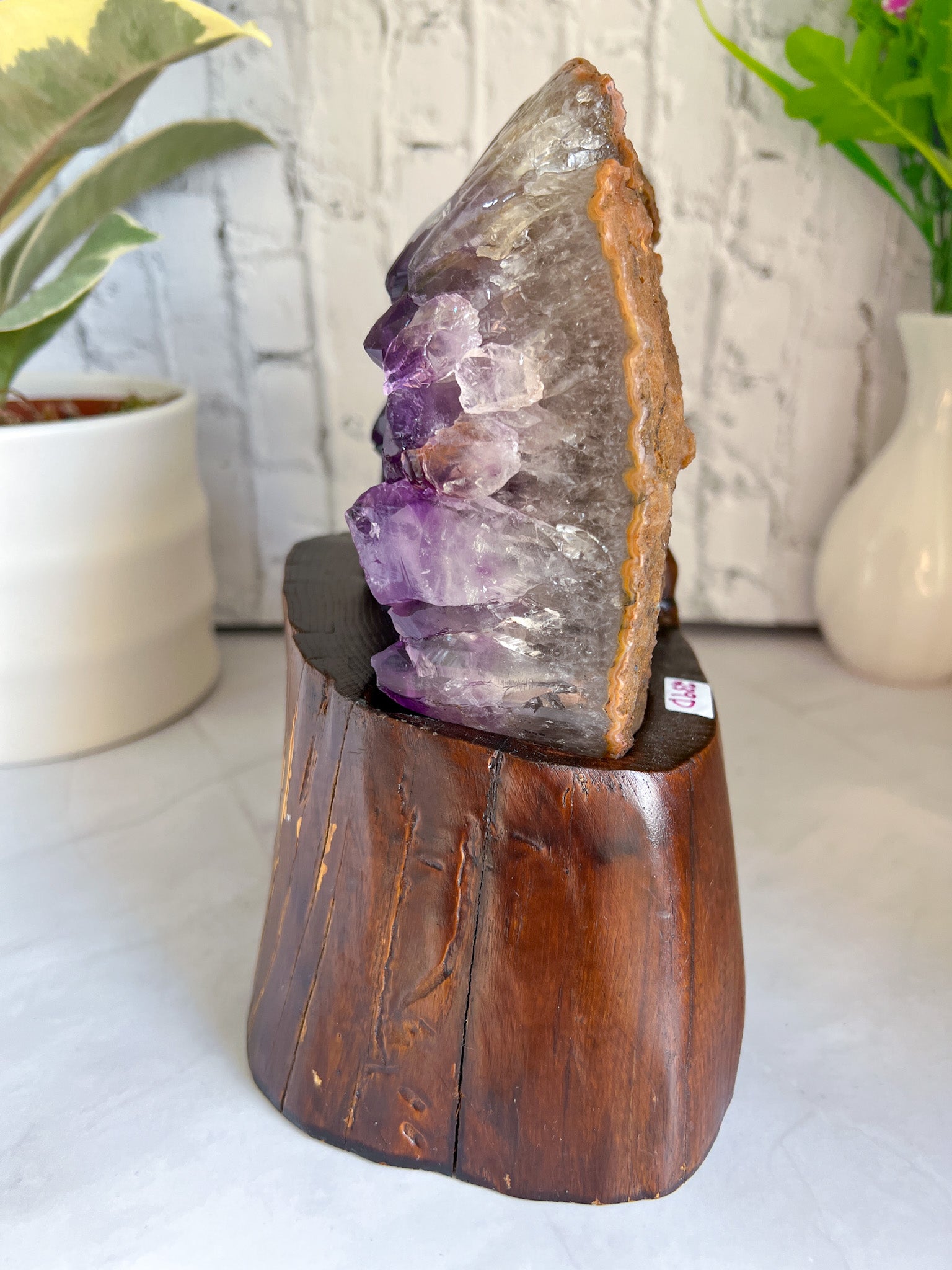 Raw Amethyst on Custom Stand - Crystal Love Treasures