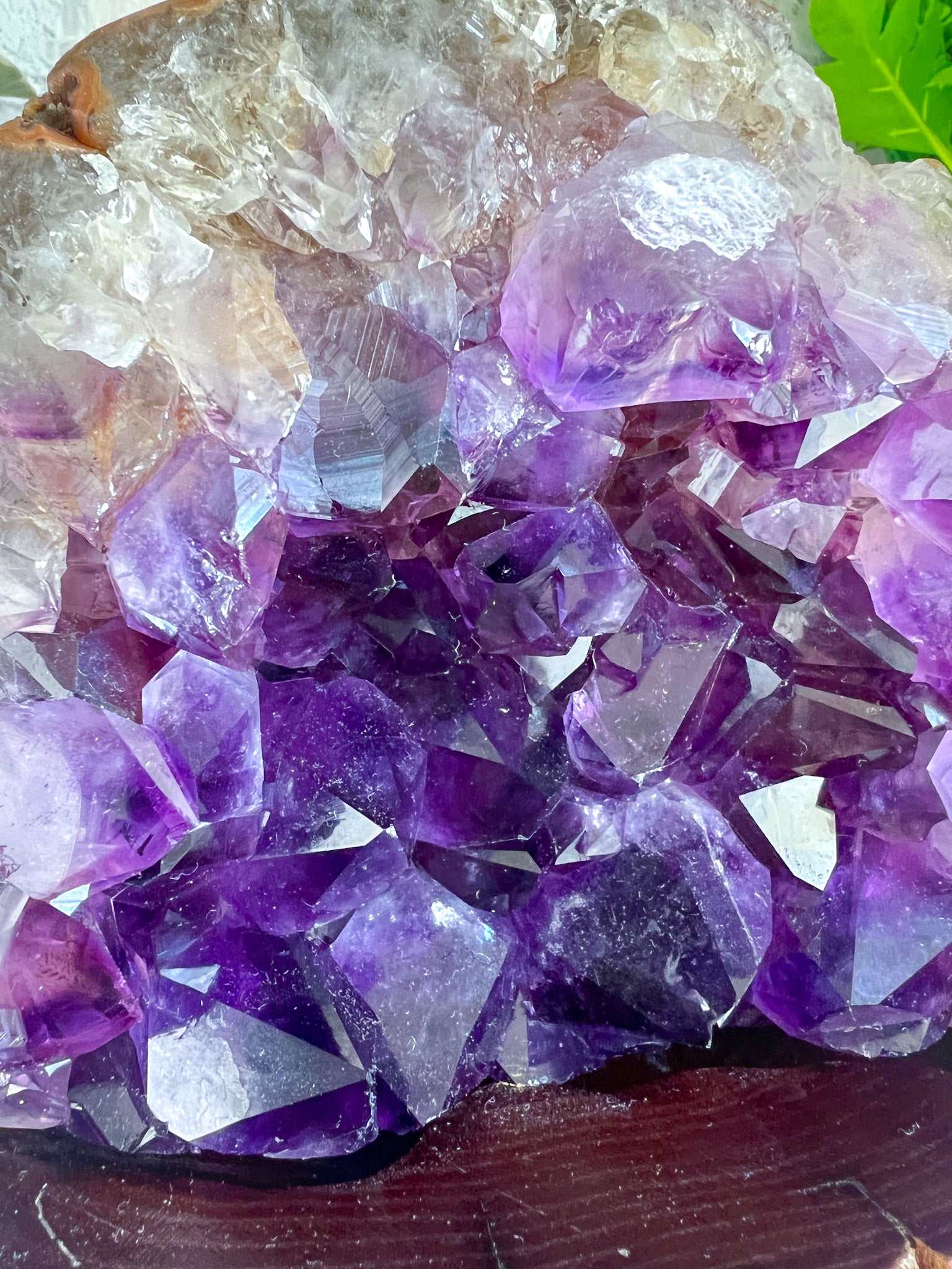 Raw Amethyst on Custom Stand - Crystal Love Treasures