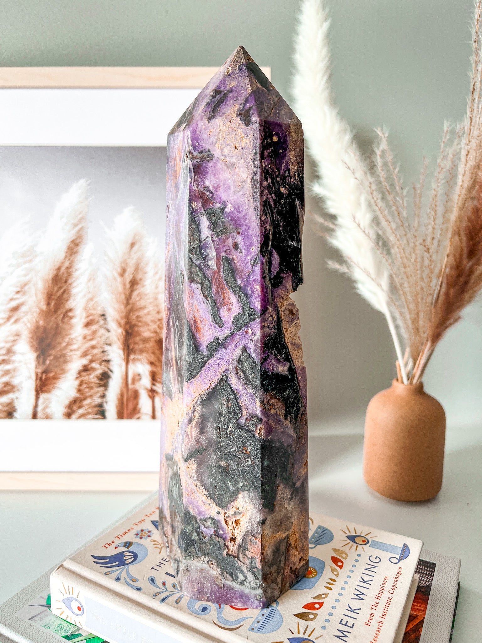 Silky Amethyst Tower - Crystal Love Treasures