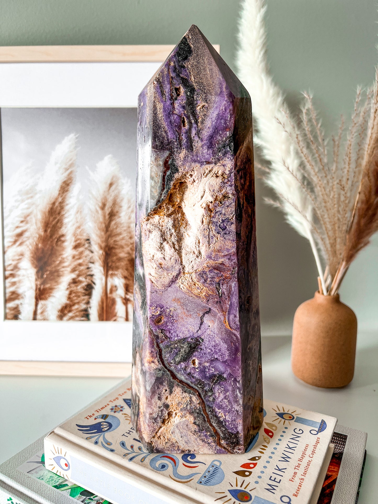 Silky Amethyst Tower - Crystal Love Treasures