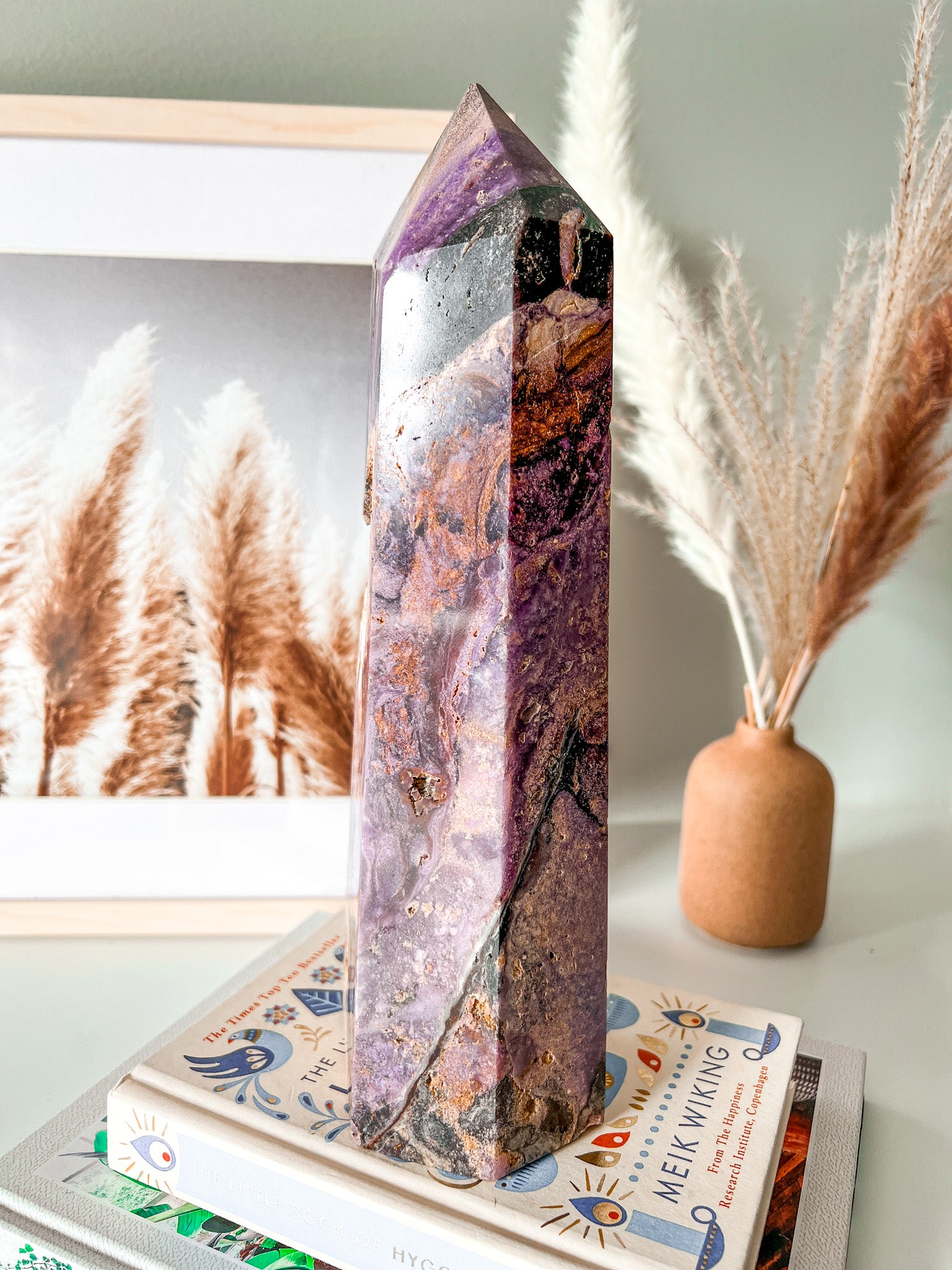 Silky Amethyst Tower - Crystal Love Treasures