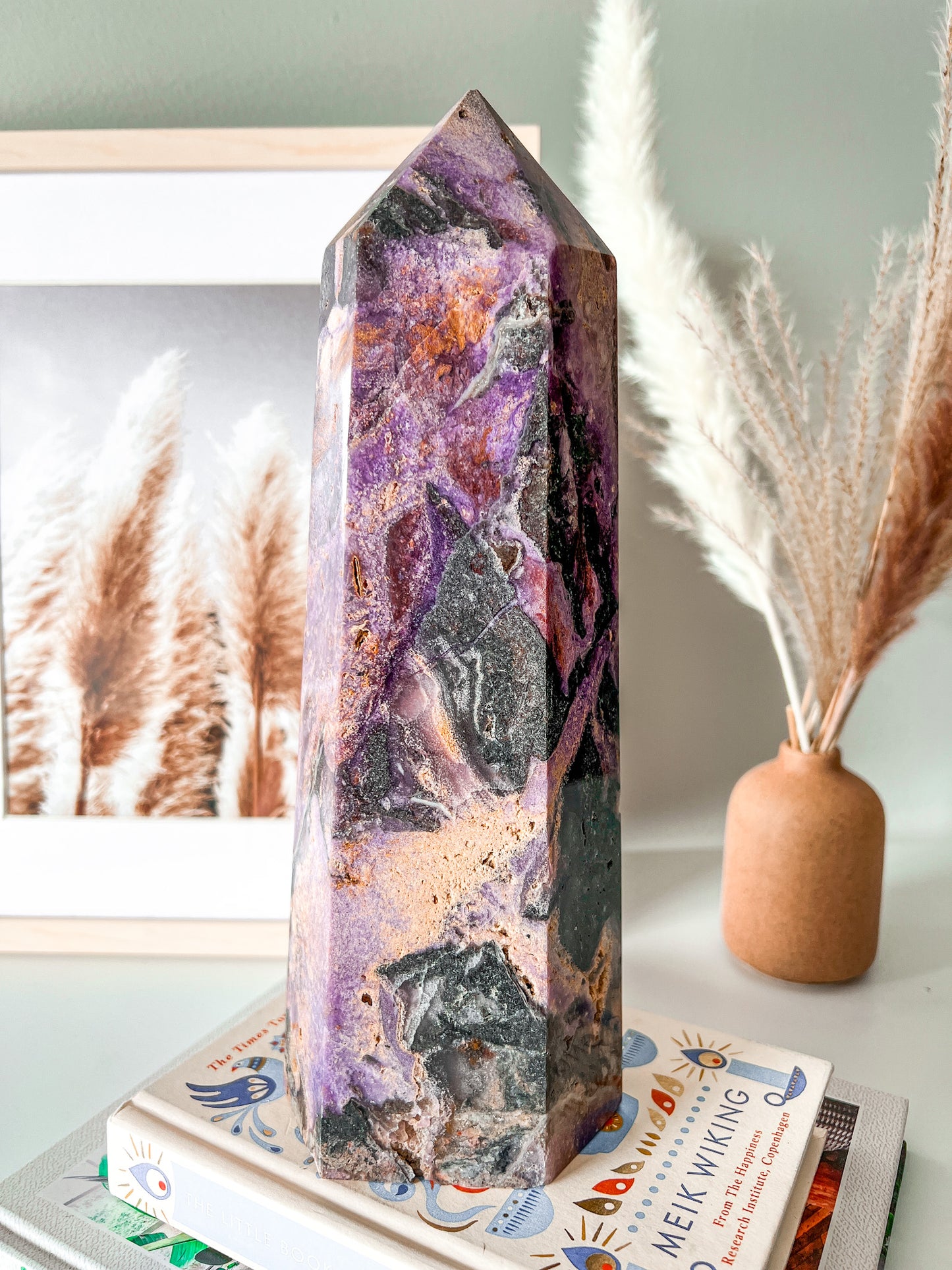 Silky Amethyst Tower - Crystal Love Treasures