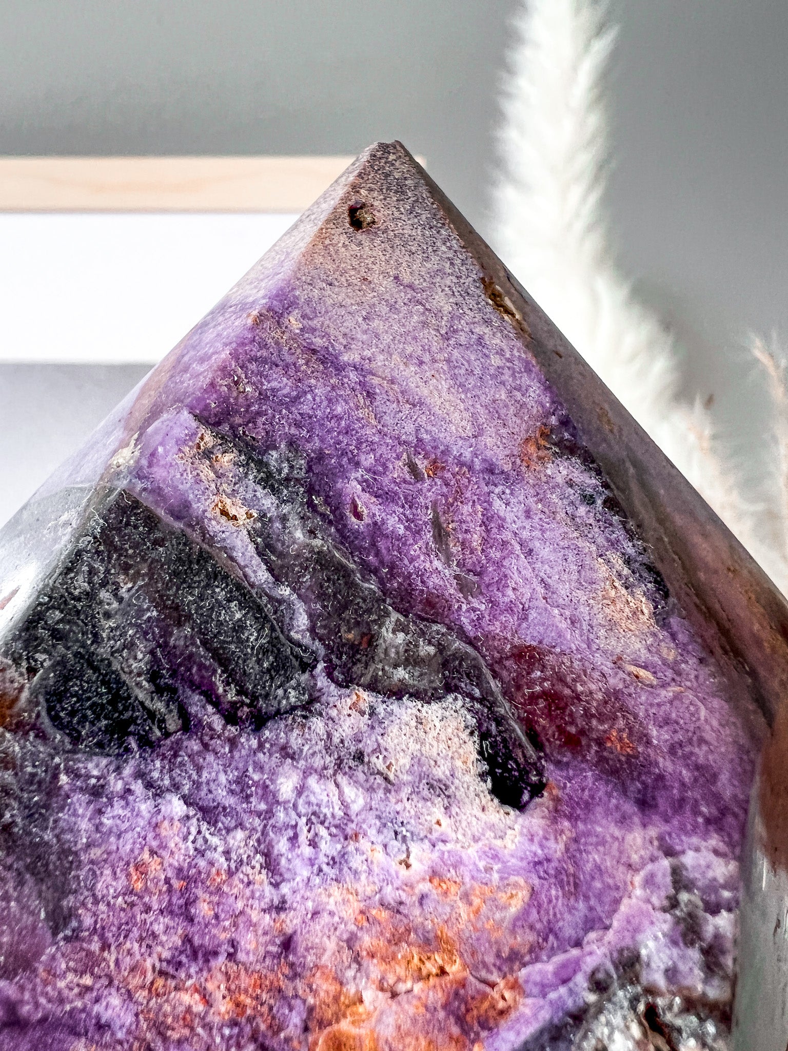 Silky Amethyst Tower - Crystal Love Treasures